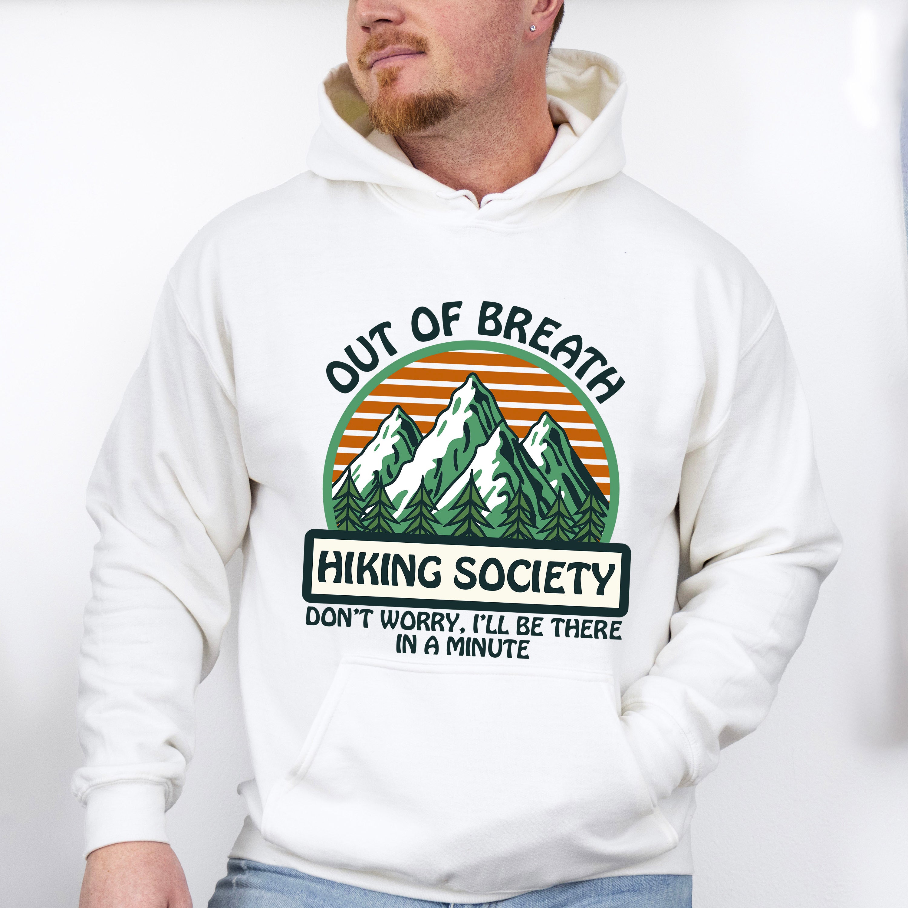 Out Of Breath Hiking Society - Hiking Unisex Crewneck T-Shirt Sweatshirt Hoodie
