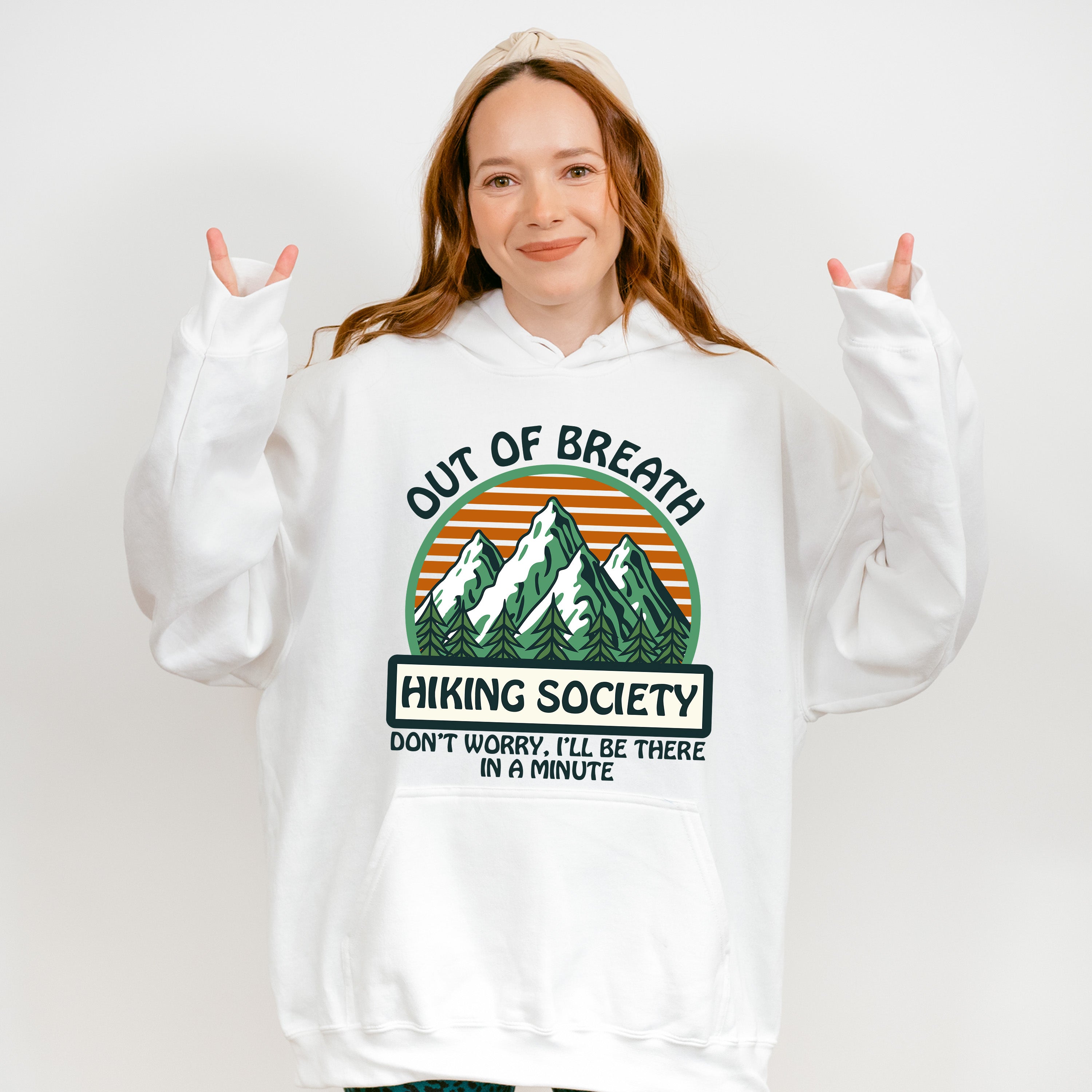 Out Of Breath Hiking Society - Hiking Unisex Crewneck T-Shirt Sweatshirt Hoodie