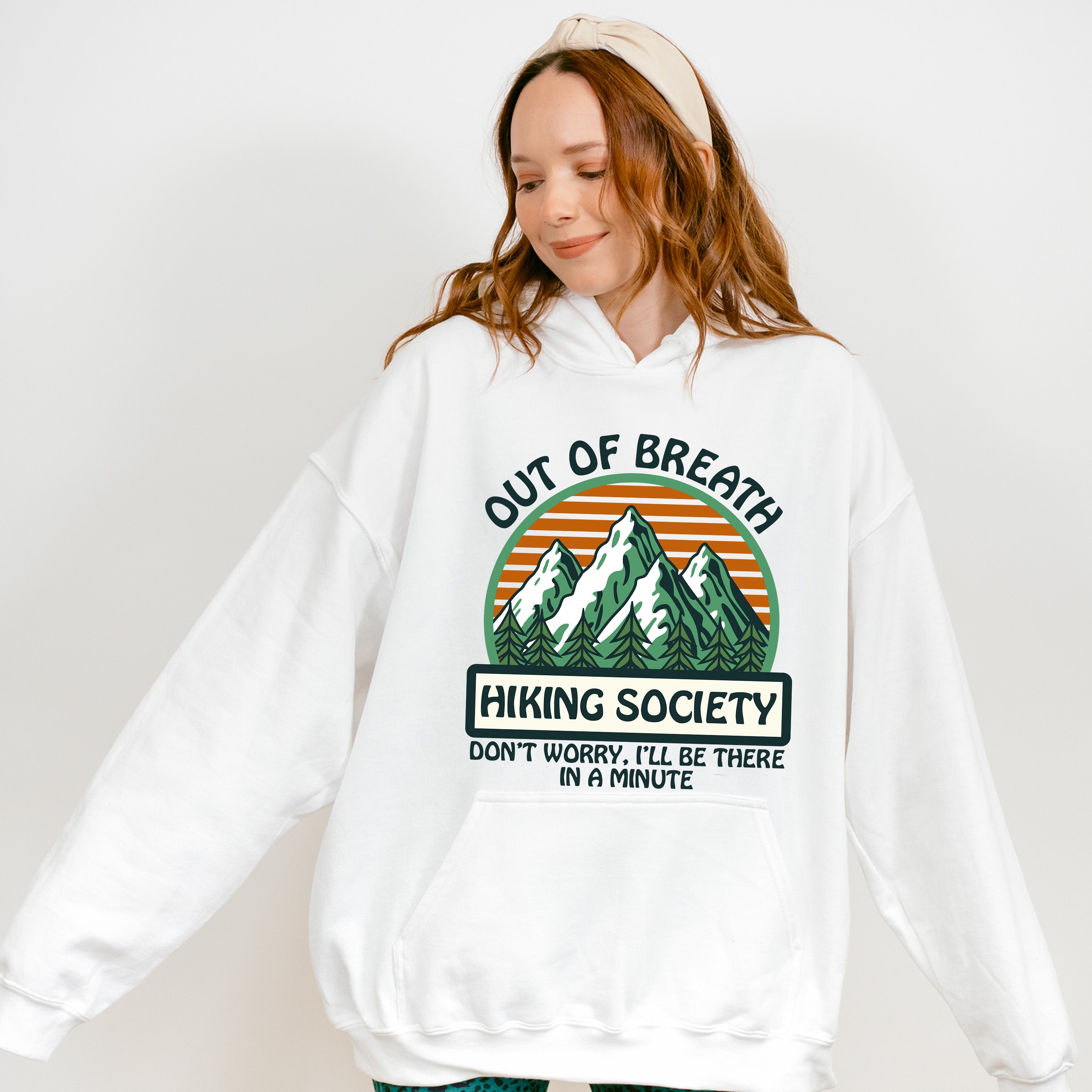 Out Of Breath Hiking Society - Hiking Unisex Crewneck T-Shirt Sweatshirt Hoodie