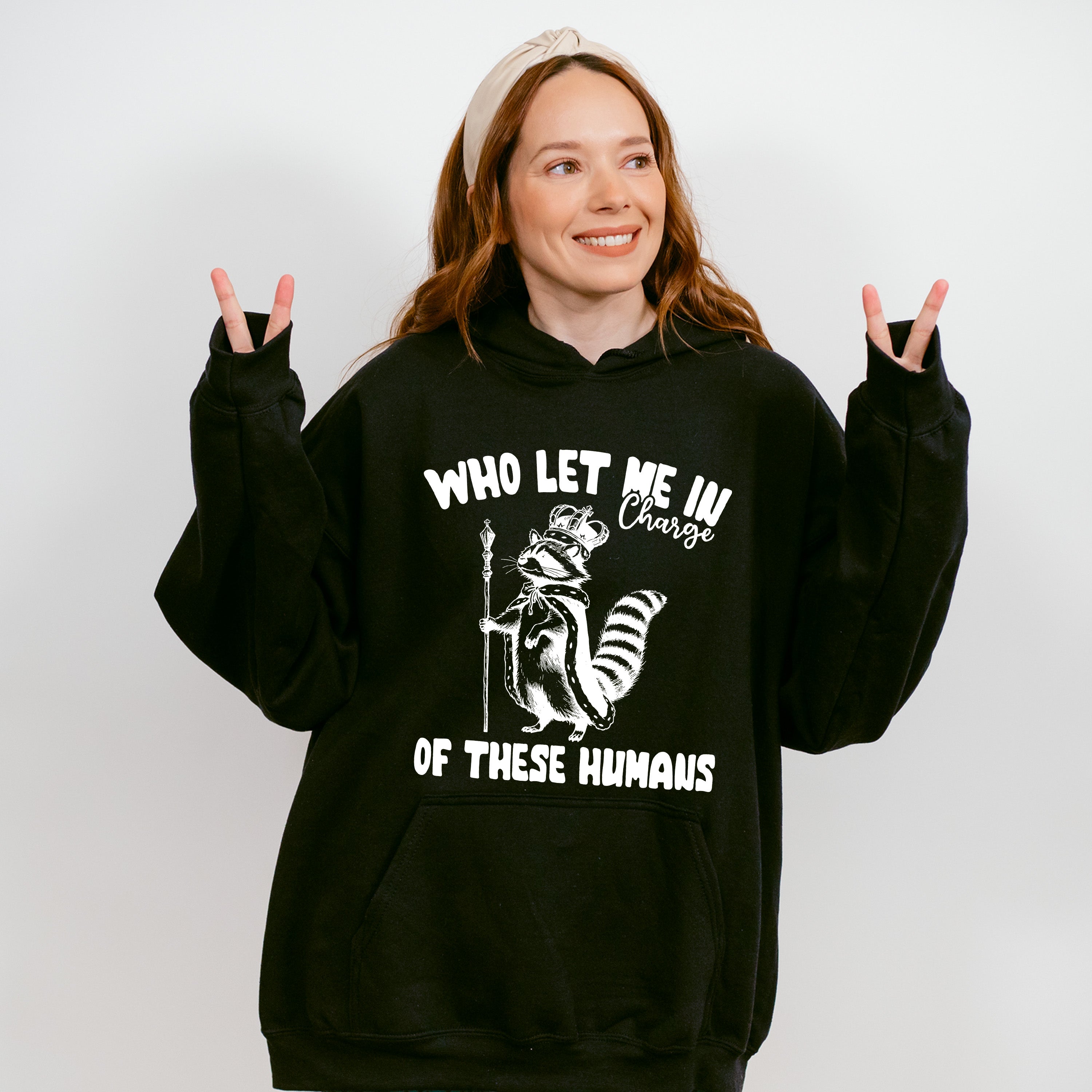 Who Let Me In Charge - Funny Unisex Crewneck T-Shirt Sweatshirt Hoodie