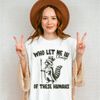 Who Let Me In Charge - Funny Unisex Crewneck T-Shirt Sweatshirt Hoodie