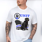 K9 Unit USA Flag Design - Police Unisex Crewneck T-Shirt Sweatshirt Hoodie