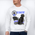 K9 Unit USA Flag Design - Police Unisex Crewneck T-Shirt Sweatshirt Hoodie