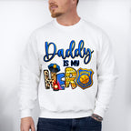 Daddy Is My Hero - Police Unisex Crewneck T-Shirt Sweatshirt Hoodie