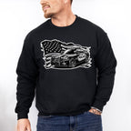 USA Flag Police Car - Police Unisex Crewneck T-Shirt Sweatshirt Hoodie