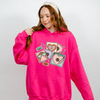Heart Vinyls Design - Valentine's Day Unisex Crewneck T-Shirt Sweatshirt Hoodie