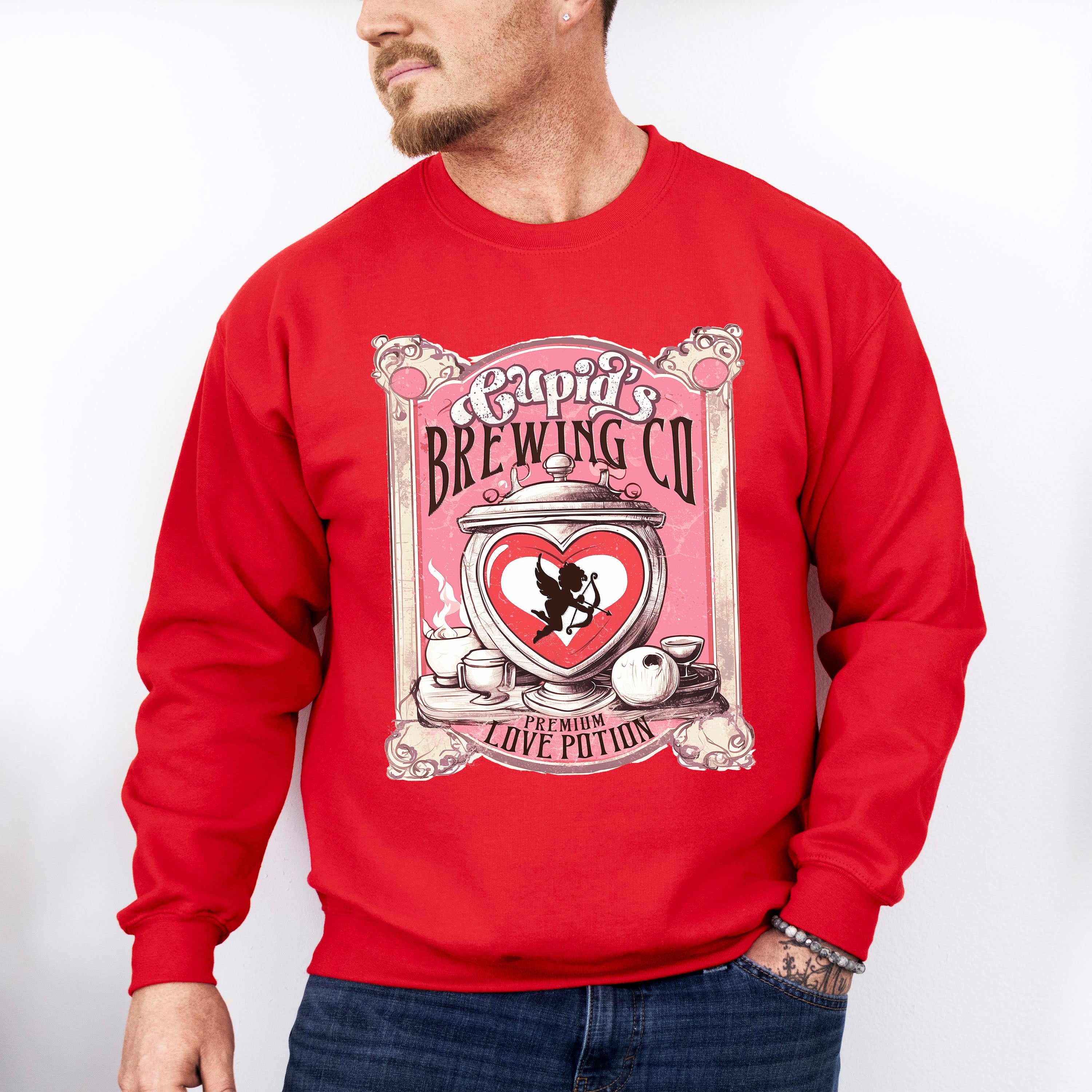 Cupid's Premium Love Potions - Valentine's Day Unisex Crewneck T-Shirt Sweatshirt Hoodie