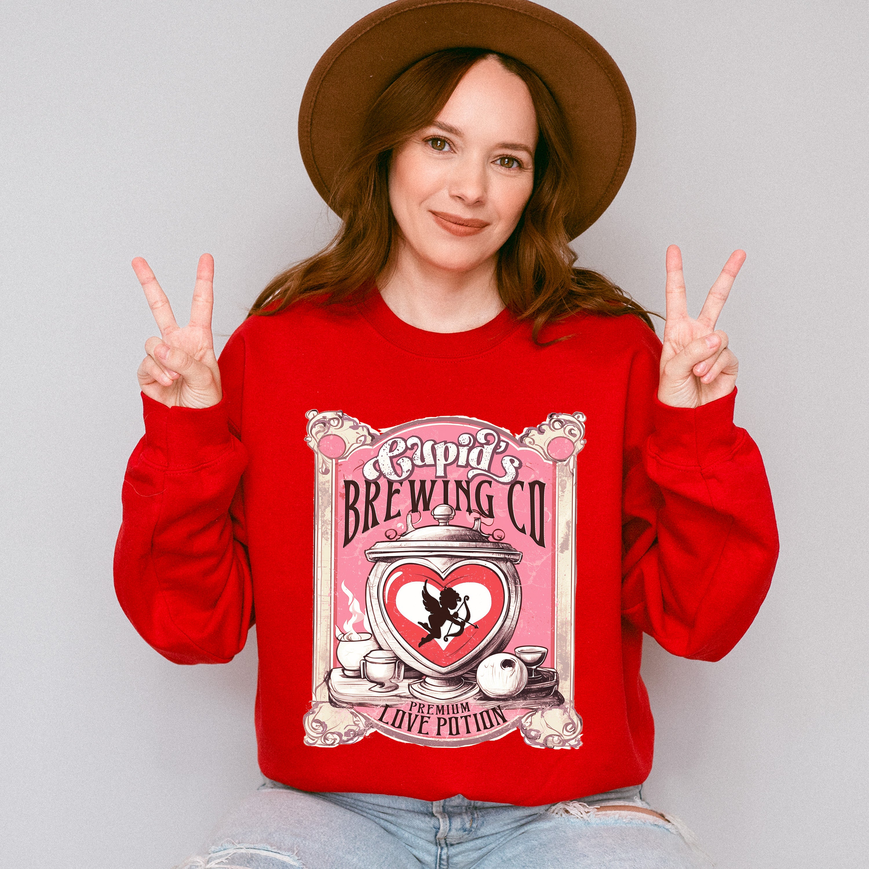 Cupid's Premium Love Potions - Valentine's Day Unisex Crewneck T-Shirt Sweatshirt Hoodie