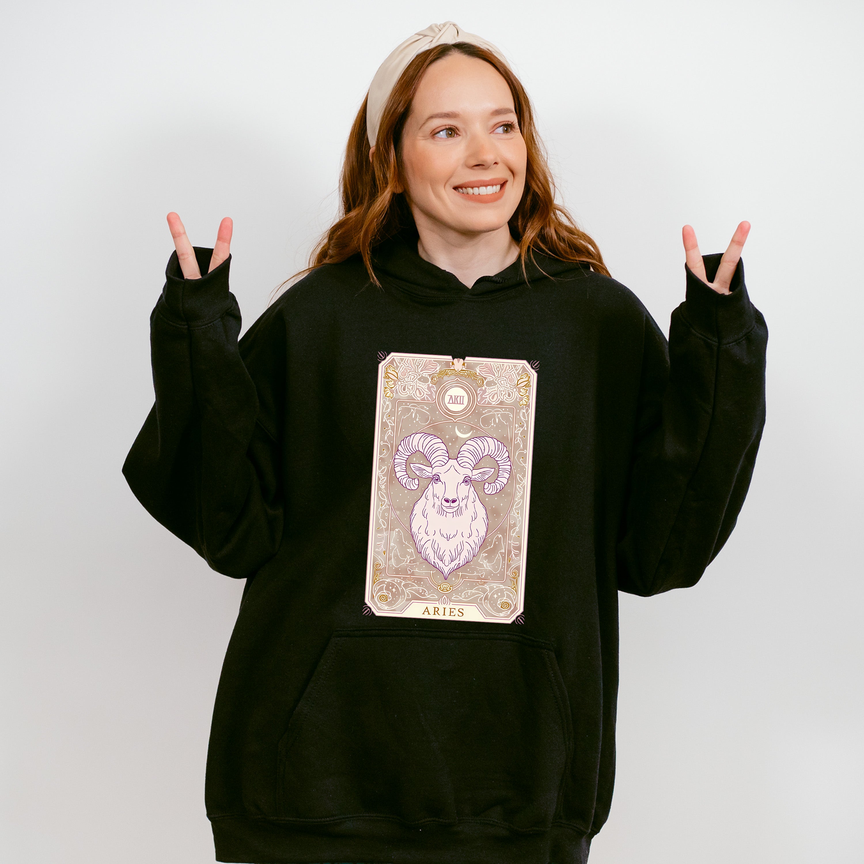Aries Tarot Card - Zodiacs &amp; Horoscopes Unisex Crewneck T-Shirt Sweatshirt Hoodie