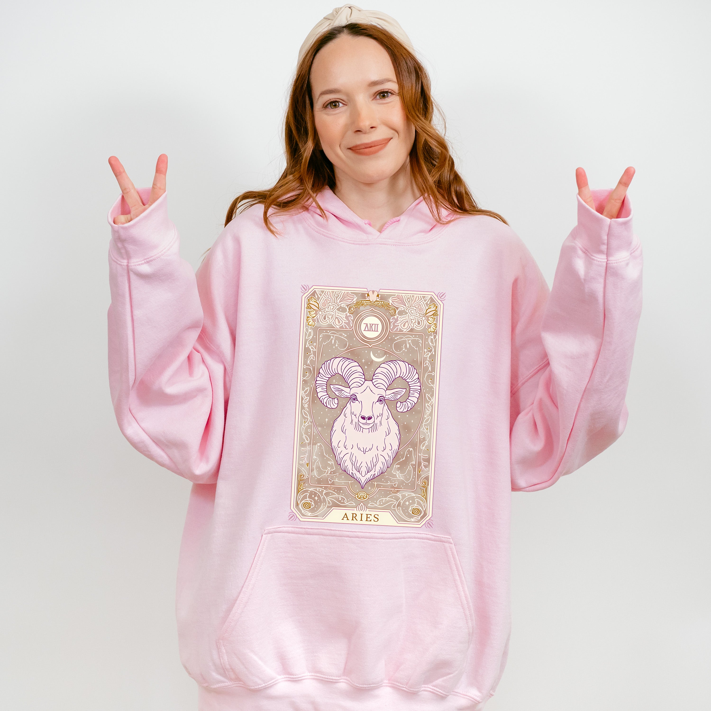 Aries Tarot Card - Zodiacs &amp; Horoscopes Unisex Crewneck T-Shirt Sweatshirt Hoodie