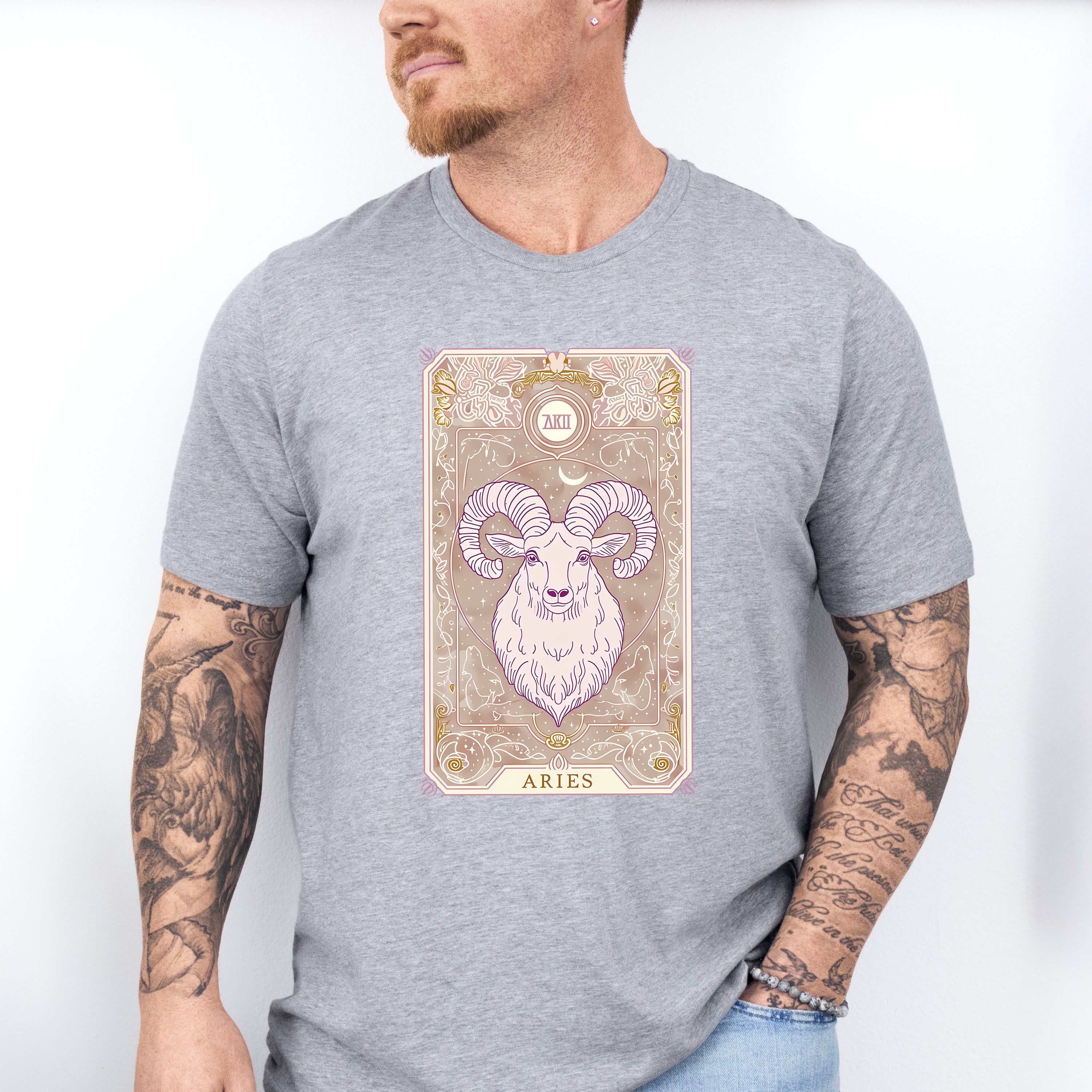 Aries Tarot Card - Zodiacs &amp; Horoscopes Unisex Crewneck T-Shirt Sweatshirt Hoodie