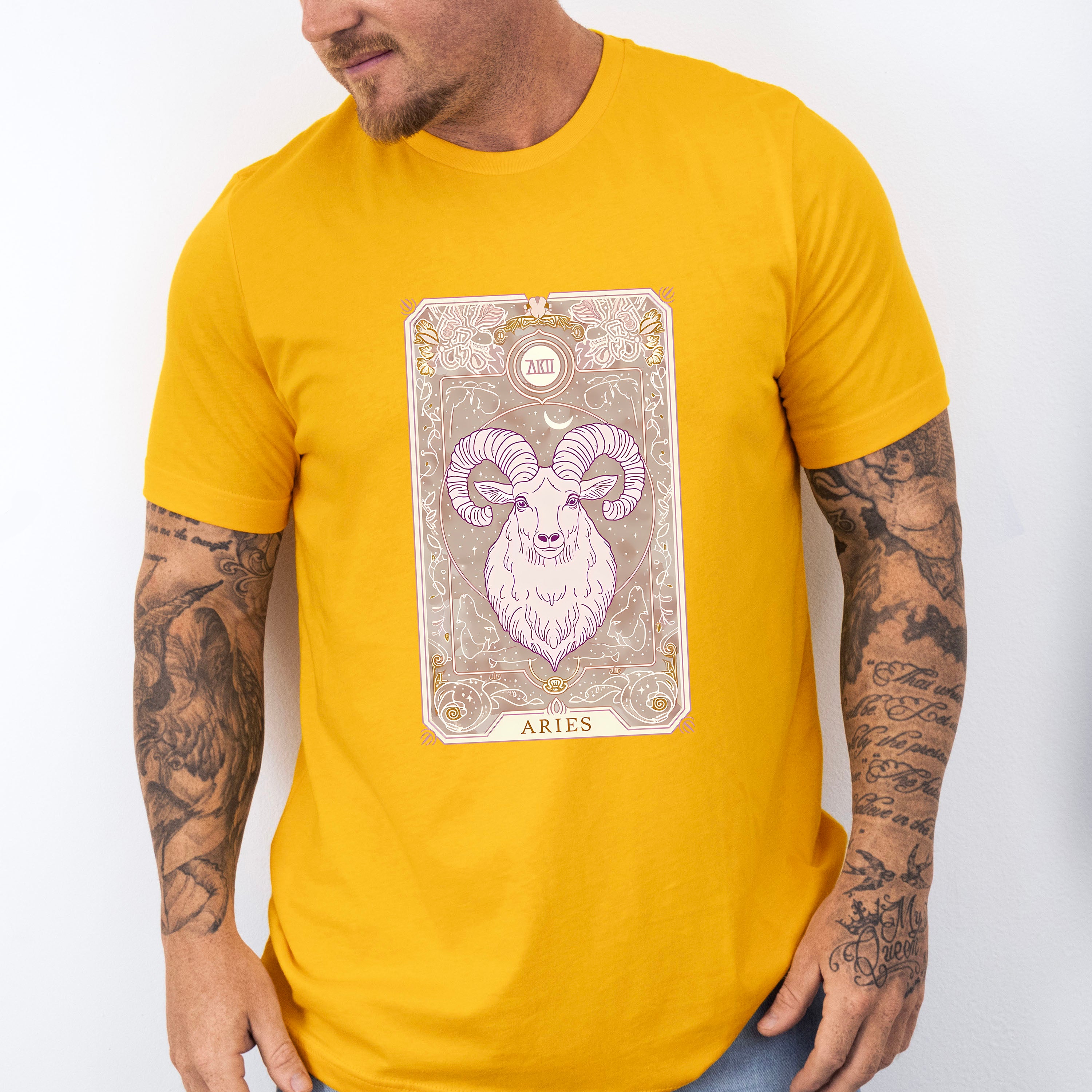 Aries Tarot Card - Zodiacs &amp; Horoscopes Unisex Crewneck T-Shirt Sweatshirt Hoodie