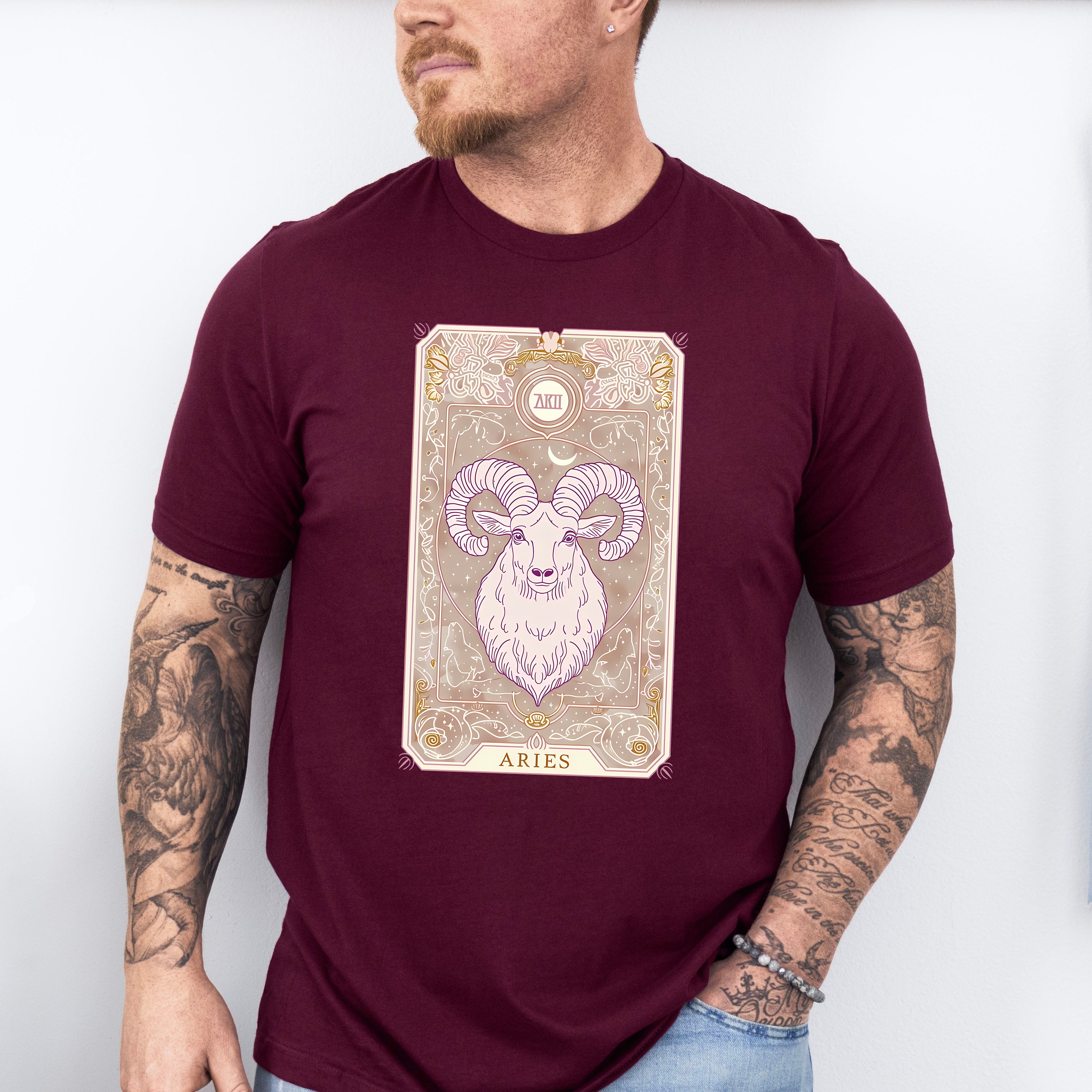 Aries Tarot Card - Zodiacs &amp; Horoscopes Unisex Crewneck T-Shirt Sweatshirt Hoodie