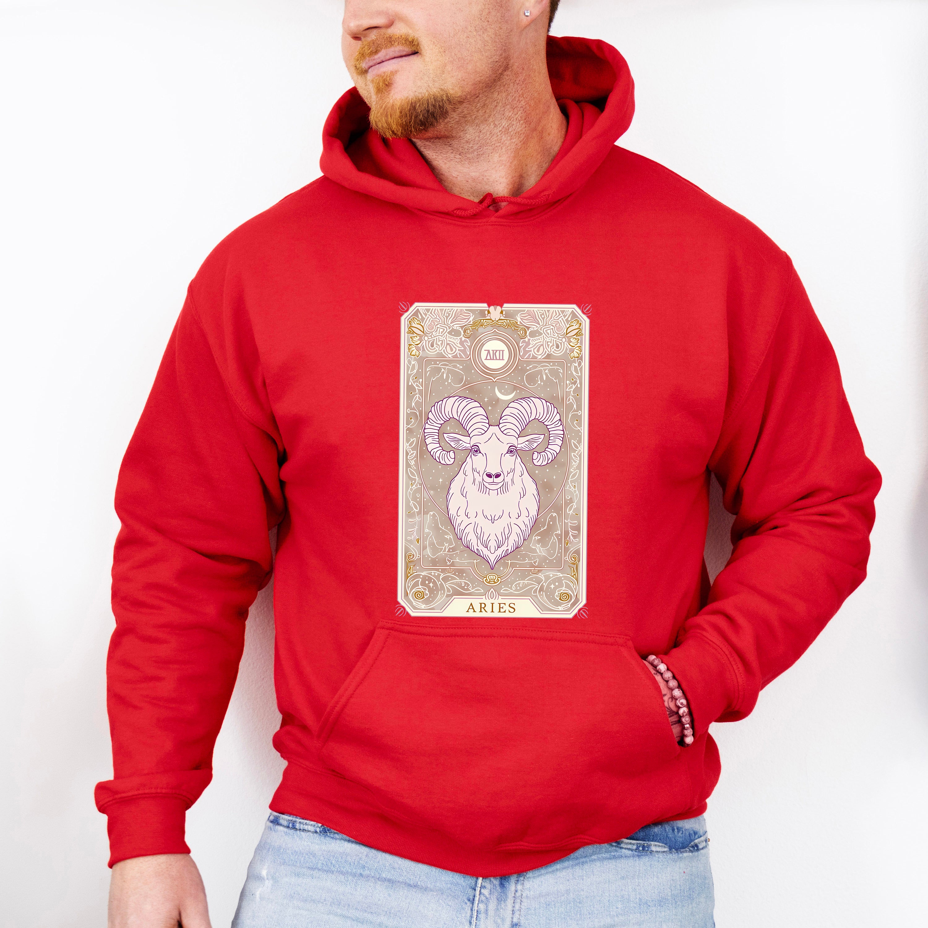Aries Tarot Card - Zodiacs &amp; Horoscopes Unisex Crewneck T-Shirt Sweatshirt Hoodie