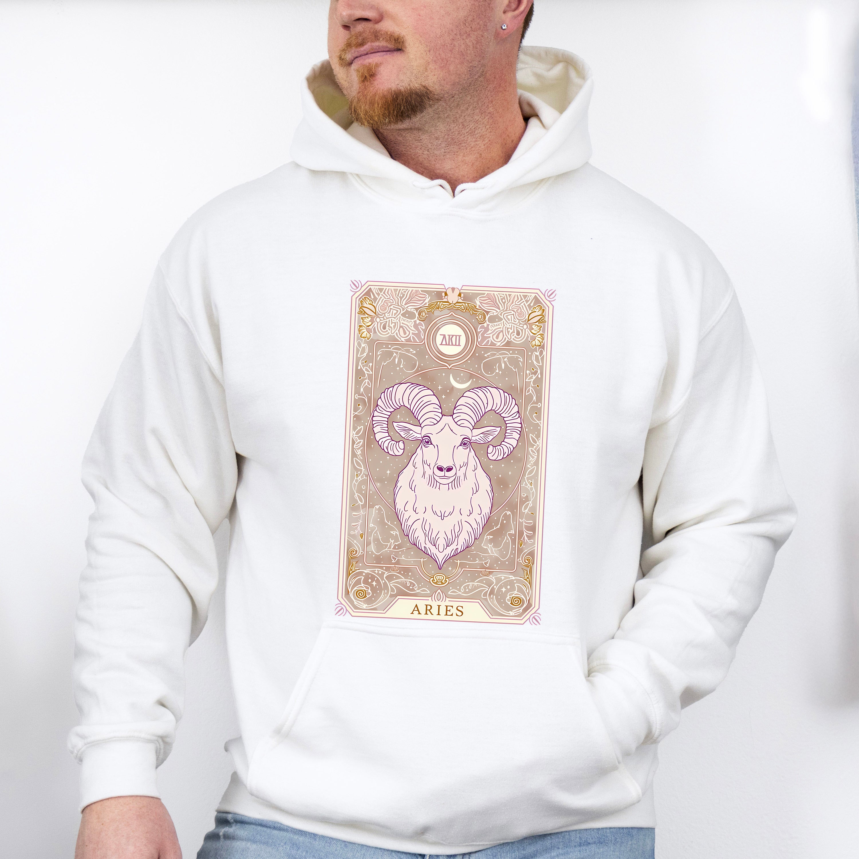 Aries Tarot Card - Zodiacs &amp; Horoscopes Unisex Crewneck T-Shirt Sweatshirt Hoodie