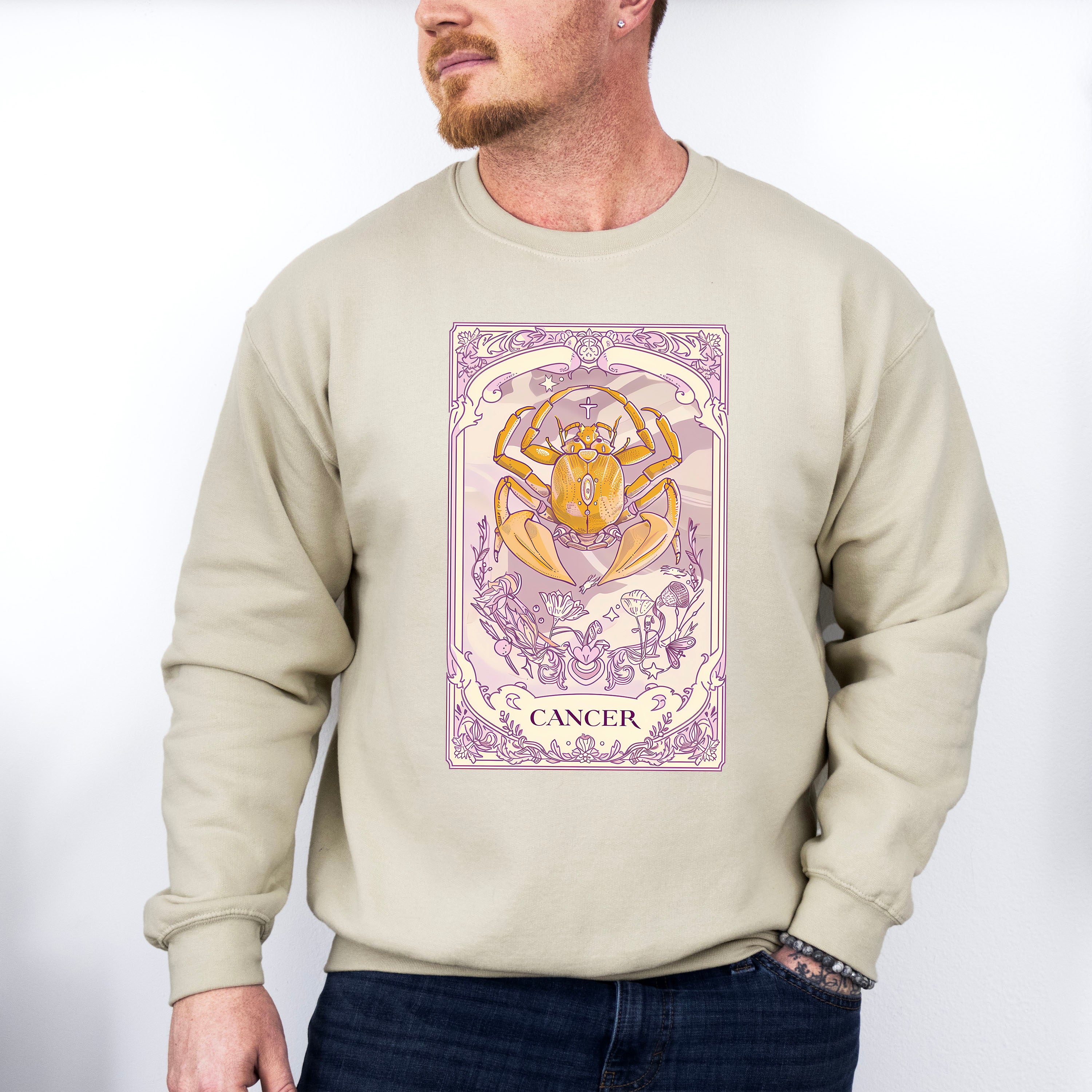 Cancer Tarot Card - Zodiacs &amp; Horoscopes Unisex Crewneck T-Shirt Sweatshirt Hoodie