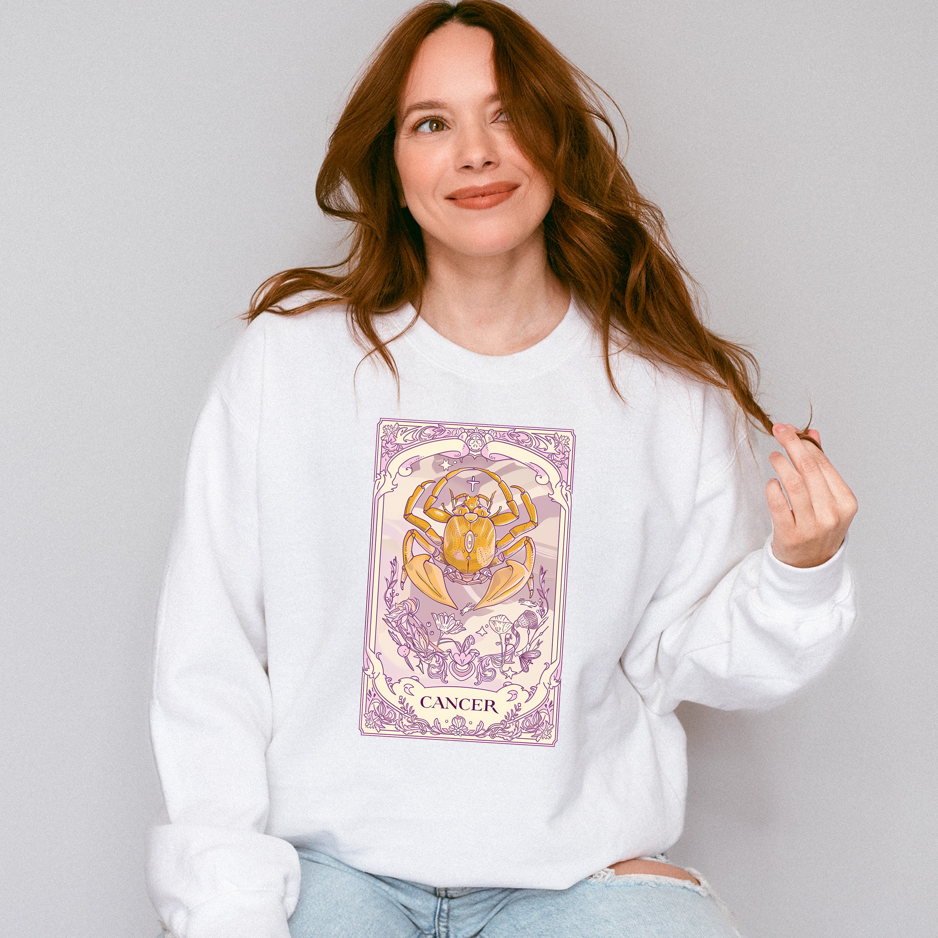 Cancer Tarot Card - Zodiacs &amp; Horoscopes Unisex Crewneck T-Shirt Sweatshirt Hoodie