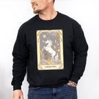 Capricorn Tarot Card - Zodiacs & Horoscopes Unisex Crewneck T-Shirt Sweatshirt Hoodie