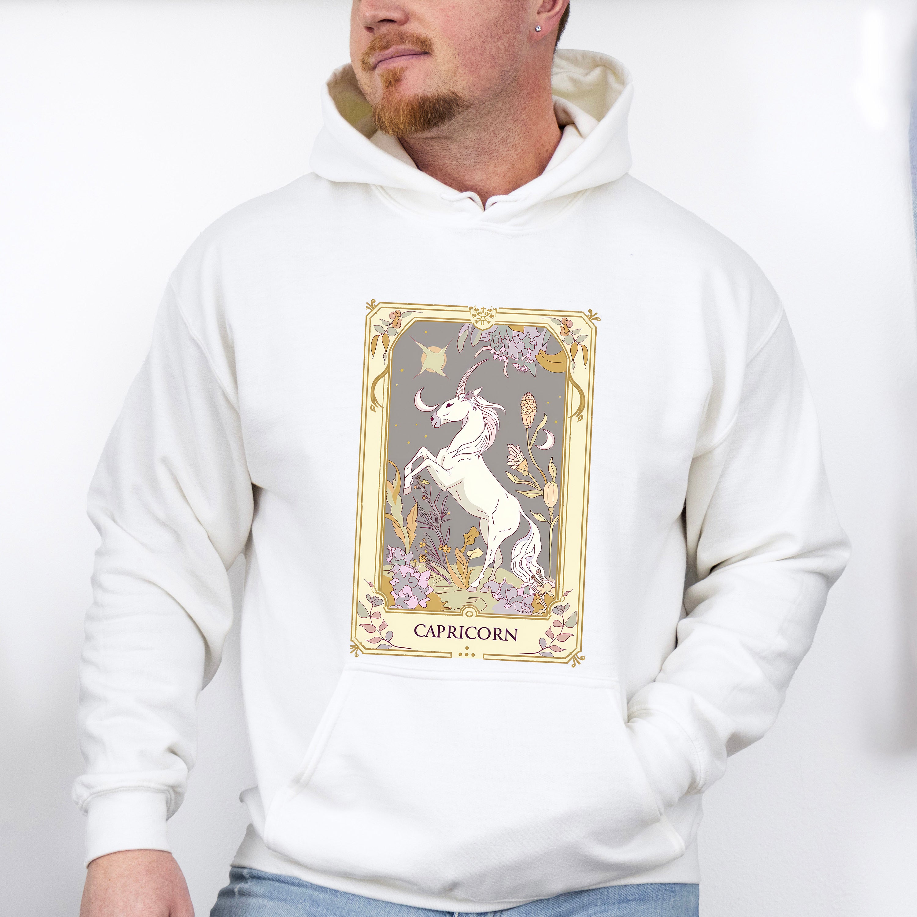 Capricorn Tarot Card - Zodiacs &amp; Horoscopes Unisex Crewneck T-Shirt Sweatshirt Hoodie