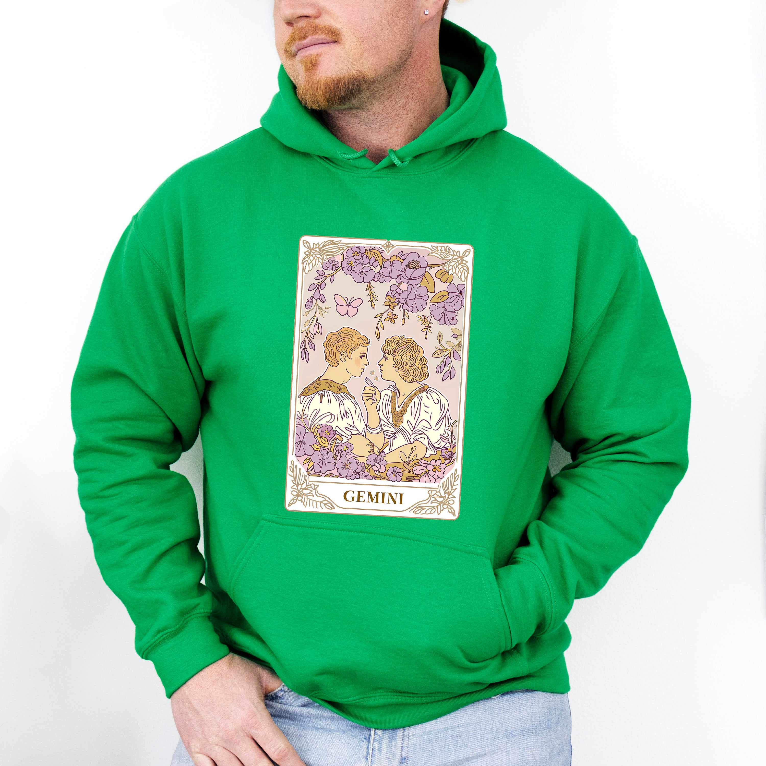Gemini Tarot Card - Zodiacs &amp; Horoscopes Unisex Crewneck T-Shirt Sweatshirt Hoodie