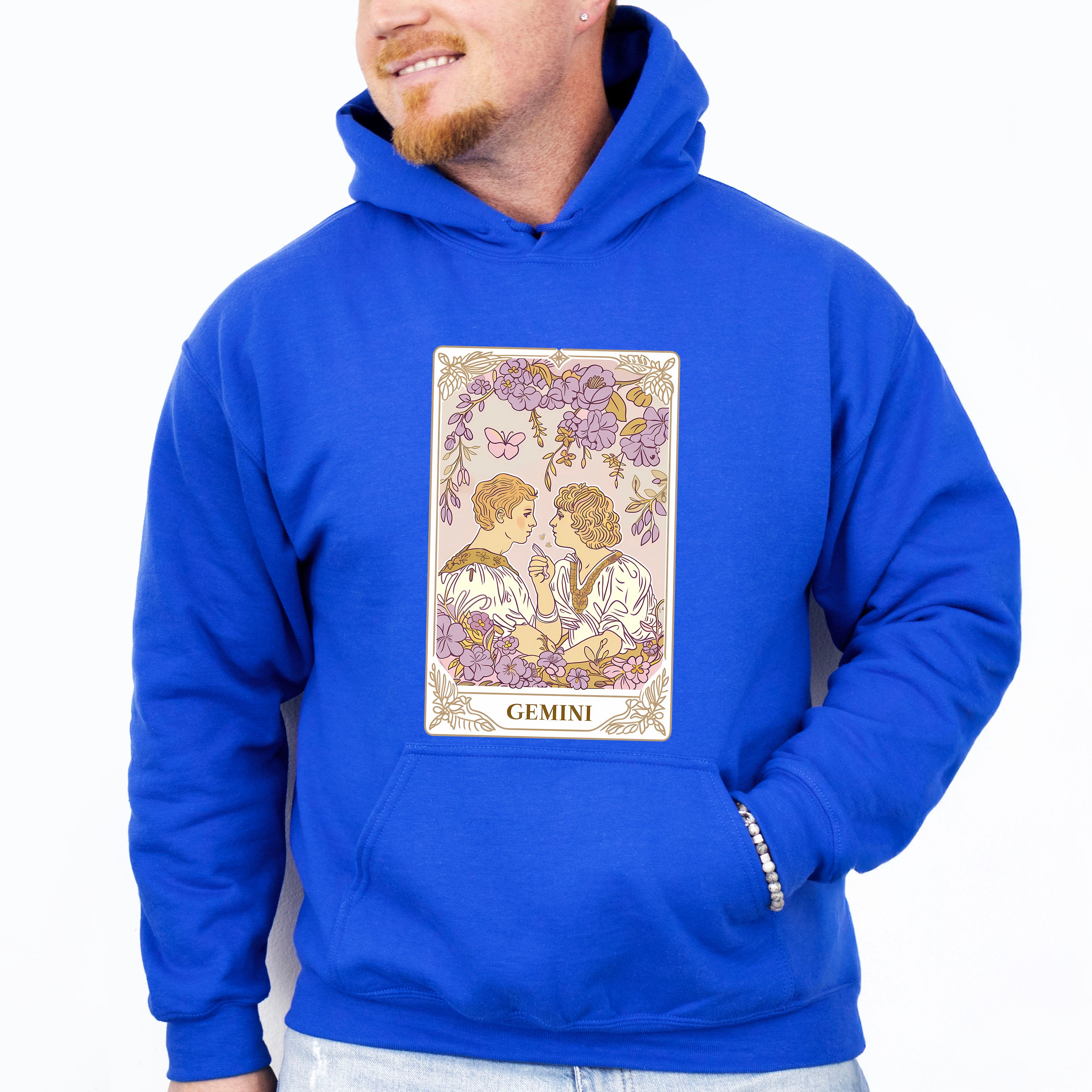 Gemini Tarot Card - Zodiacs &amp; Horoscopes Unisex Crewneck T-Shirt Sweatshirt Hoodie