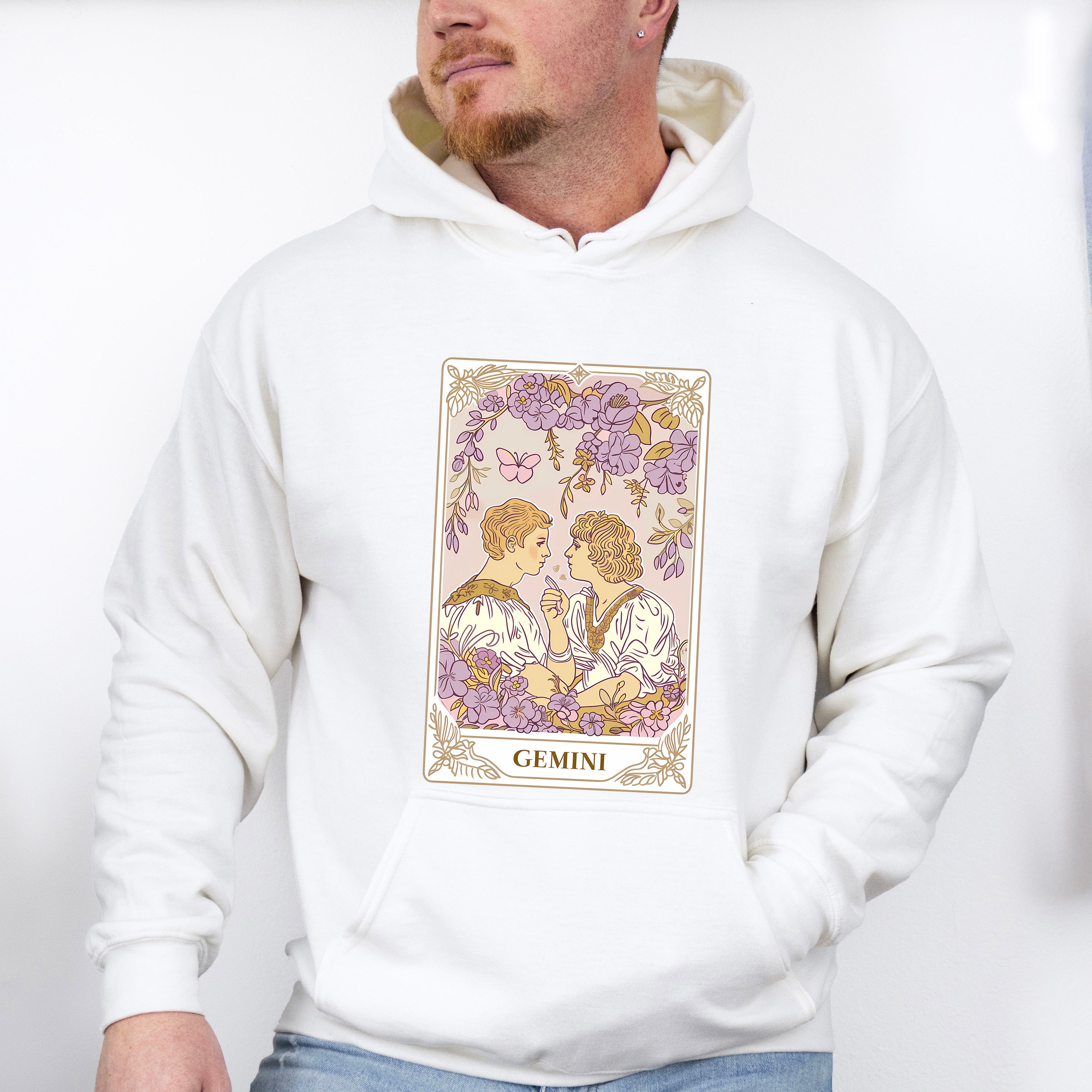 Gemini Tarot Card - Zodiacs &amp; Horoscopes Unisex Crewneck T-Shirt Sweatshirt Hoodie