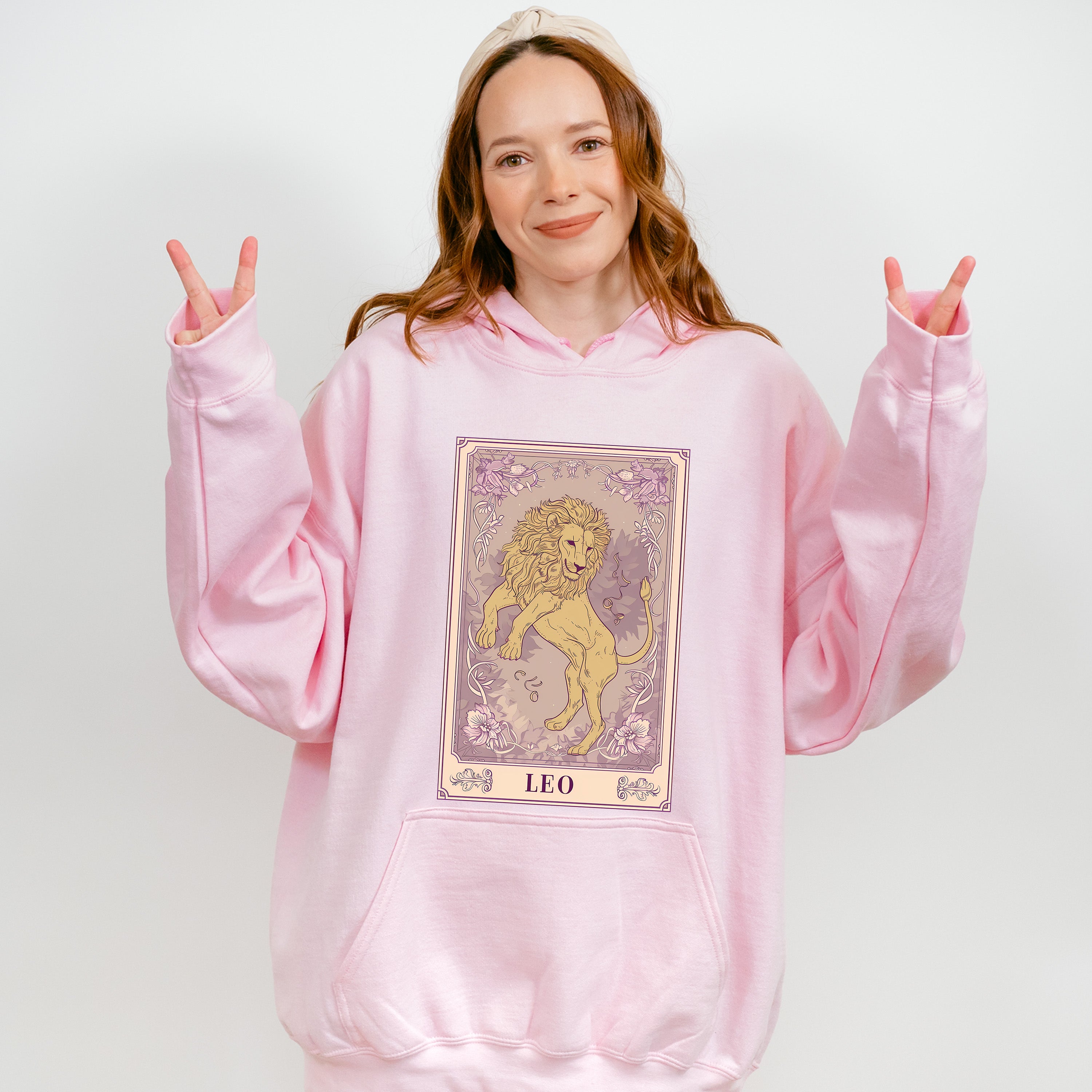 Leo Tarot Card - Zodiacs &amp; Horoscopes Unisex Crewneck T-Shirt Sweatshirt Hoodie