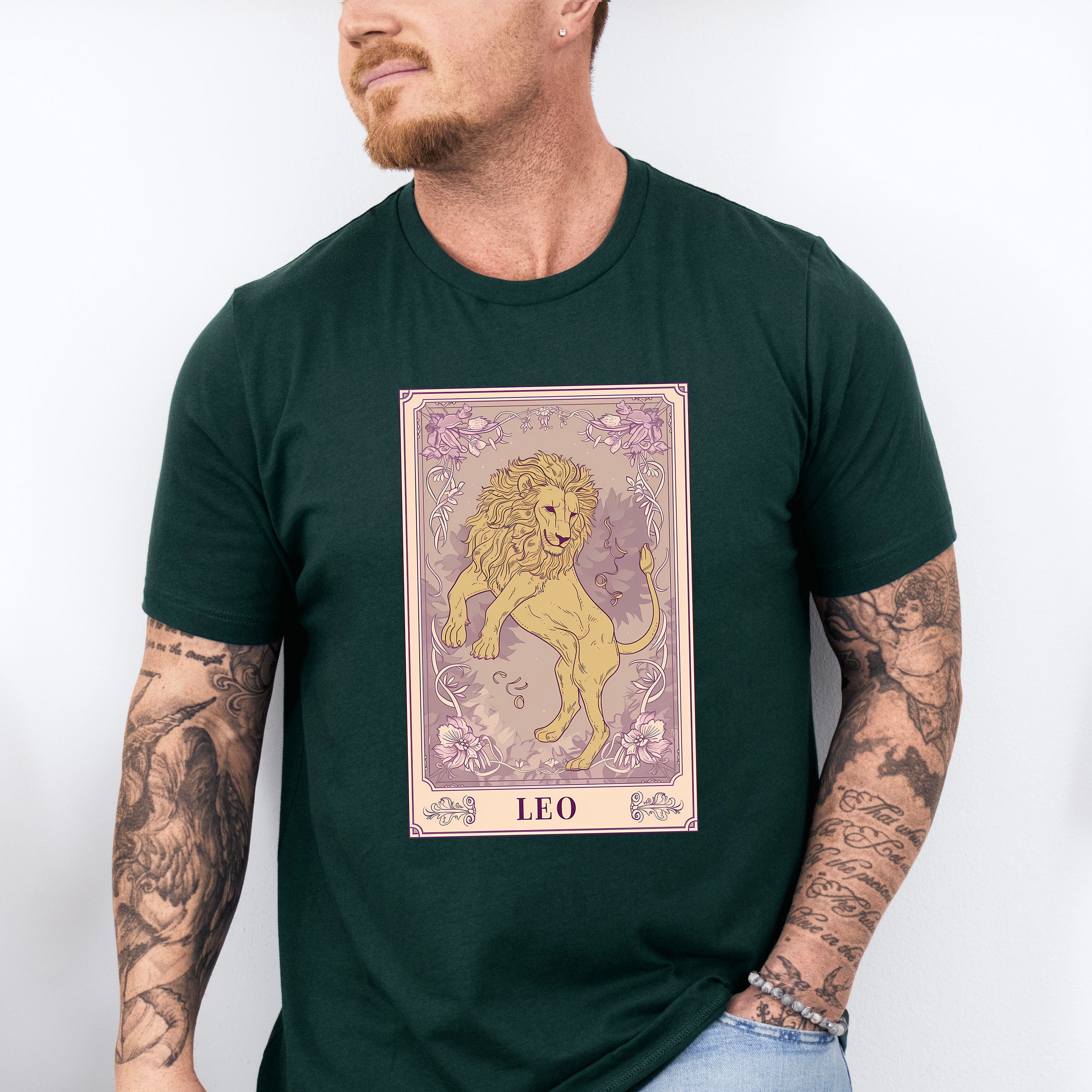 Leo Tarot Card - Zodiacs &amp; Horoscopes Unisex Crewneck T-Shirt Sweatshirt Hoodie