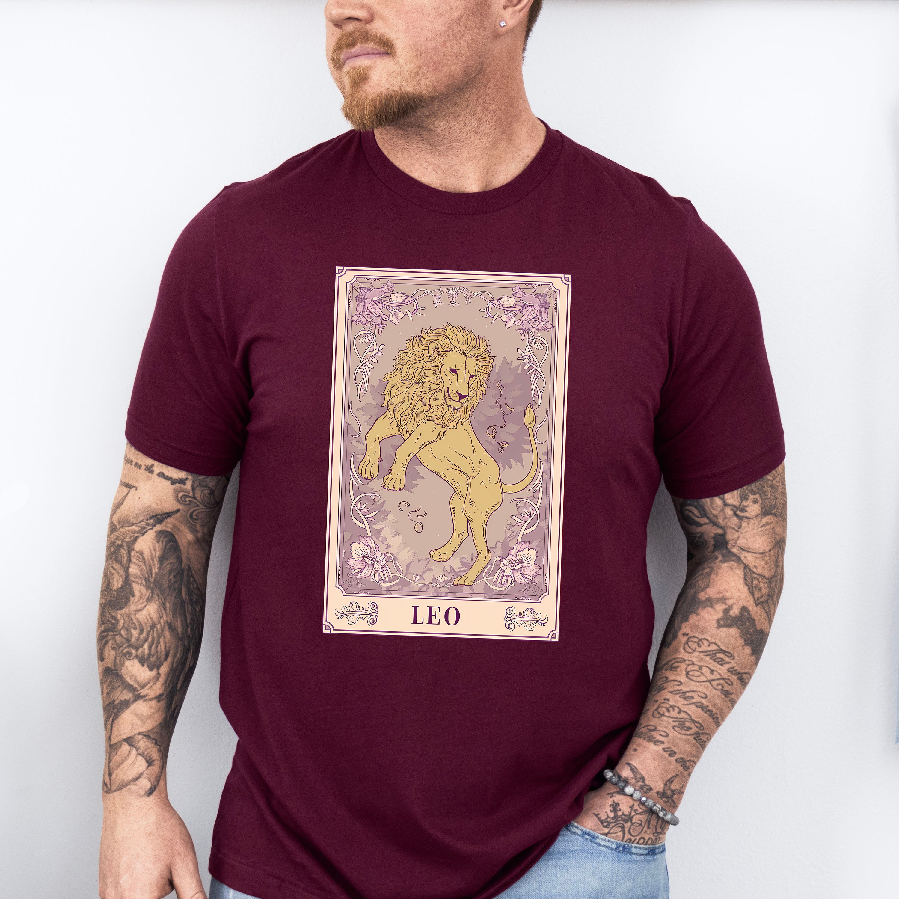 Leo Tarot Card - Zodiacs &amp; Horoscopes Unisex Crewneck T-Shirt Sweatshirt Hoodie