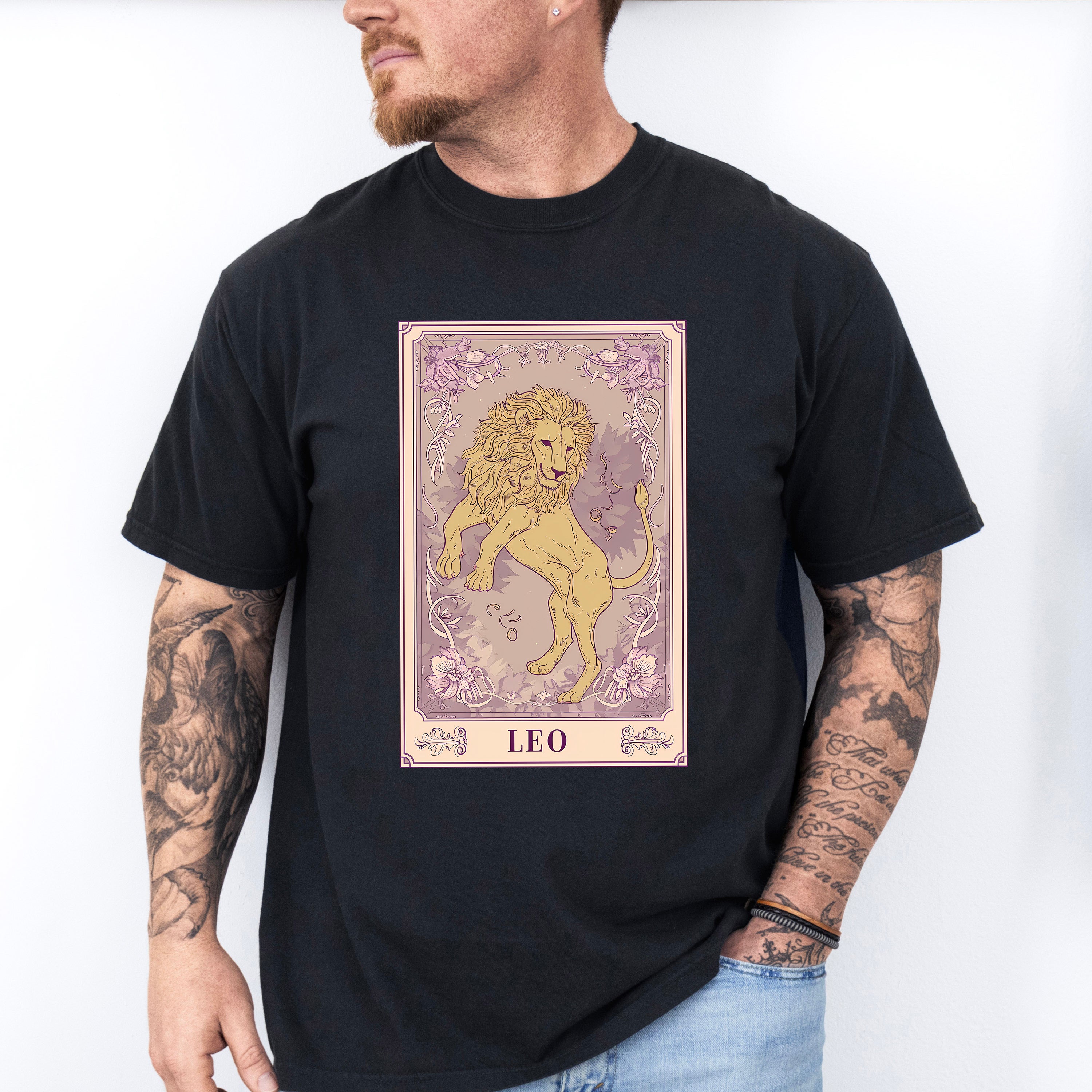 Leo Tarot Card - Zodiacs &amp; Horoscopes Unisex Crewneck T-Shirt Sweatshirt Hoodie