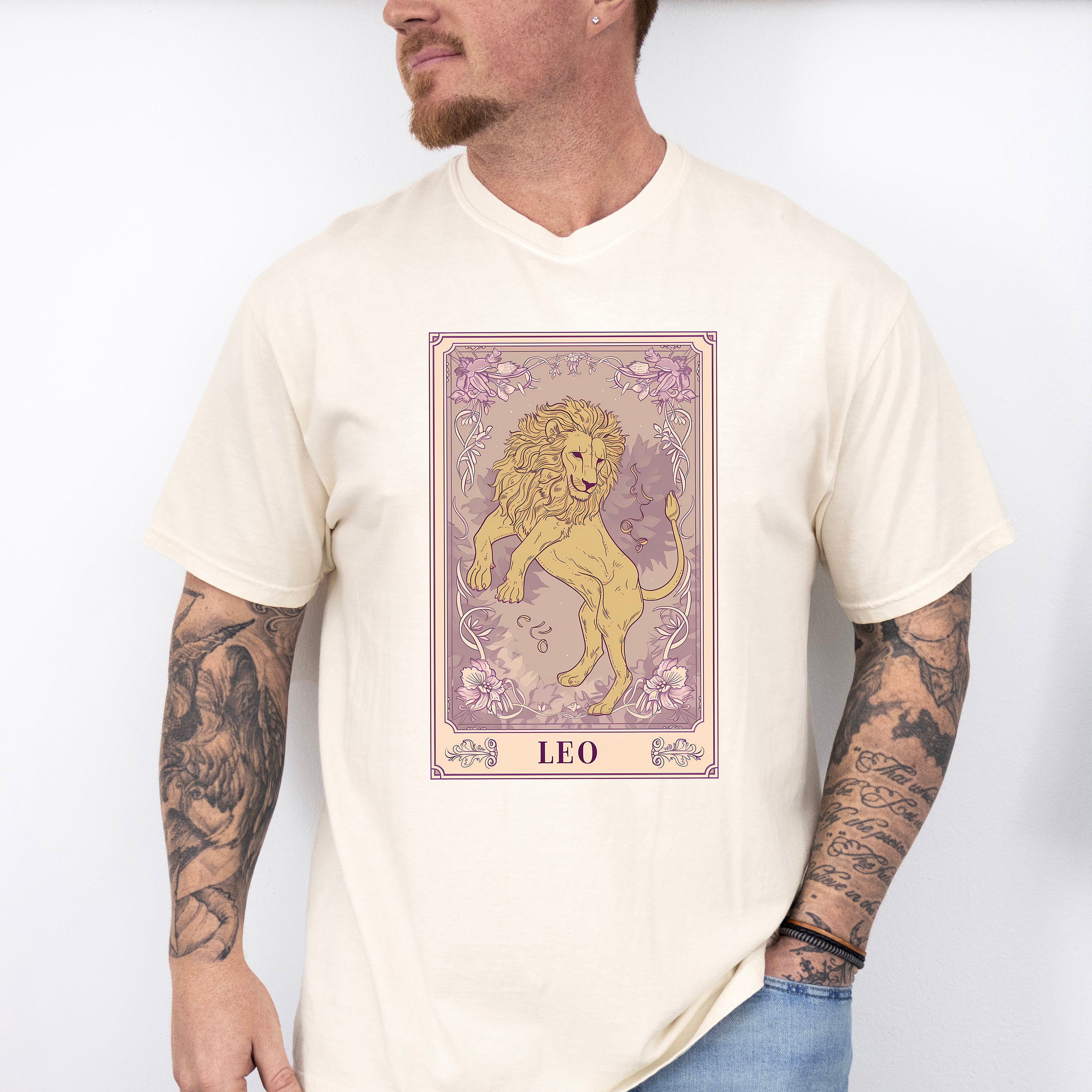 Leo Tarot Card - Zodiacs &amp; Horoscopes Unisex Crewneck T-Shirt Sweatshirt Hoodie