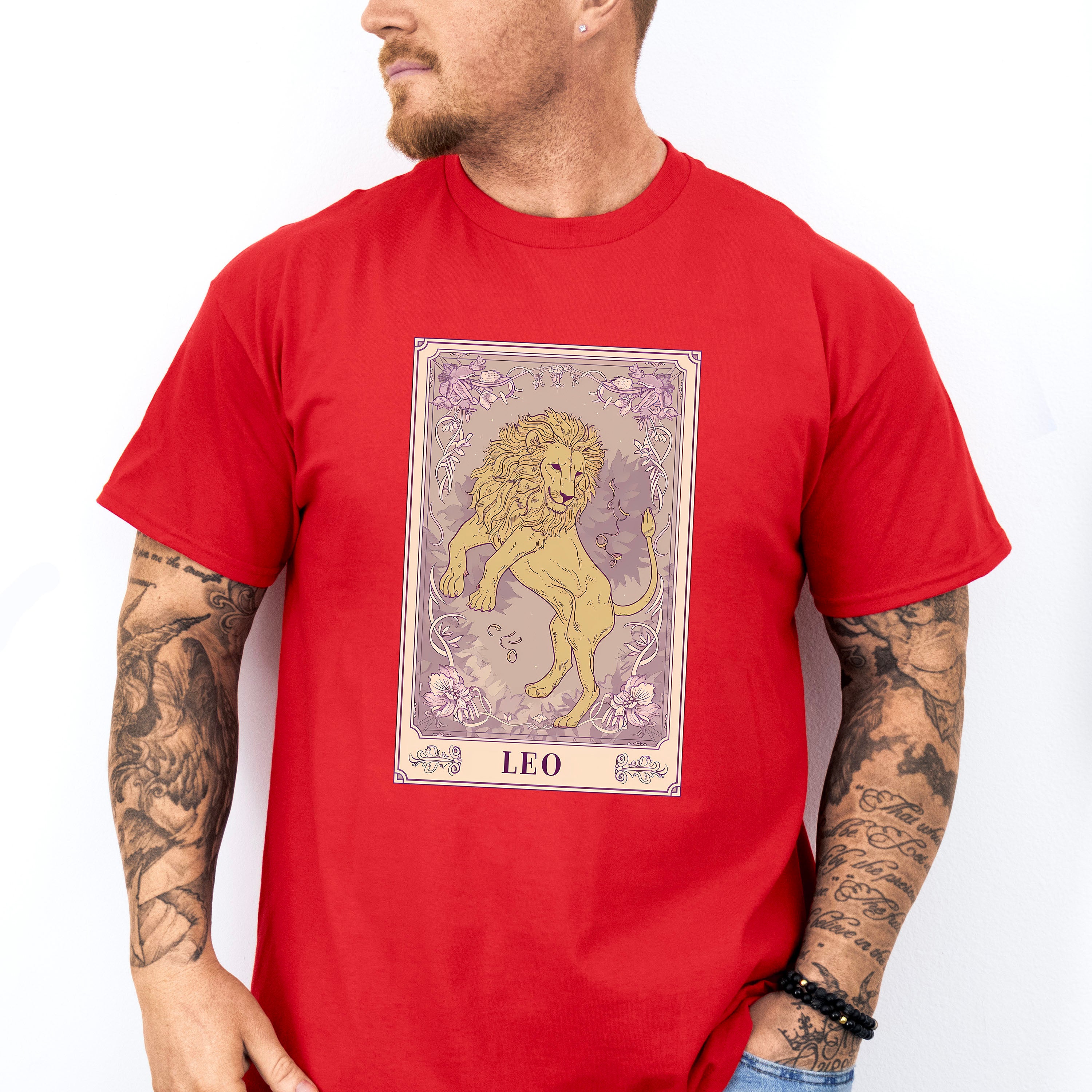 Leo Tarot Card - Zodiacs &amp; Horoscopes Unisex Crewneck T-Shirt Sweatshirt Hoodie