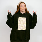 Libra Tarot Card - Zodiacs & Horoscopes Unisex Crewneck T-Shirt Sweatshirt Hoodie