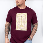 Libra Tarot Card - Zodiacs & Horoscopes Unisex Crewneck T-Shirt Sweatshirt Hoodie