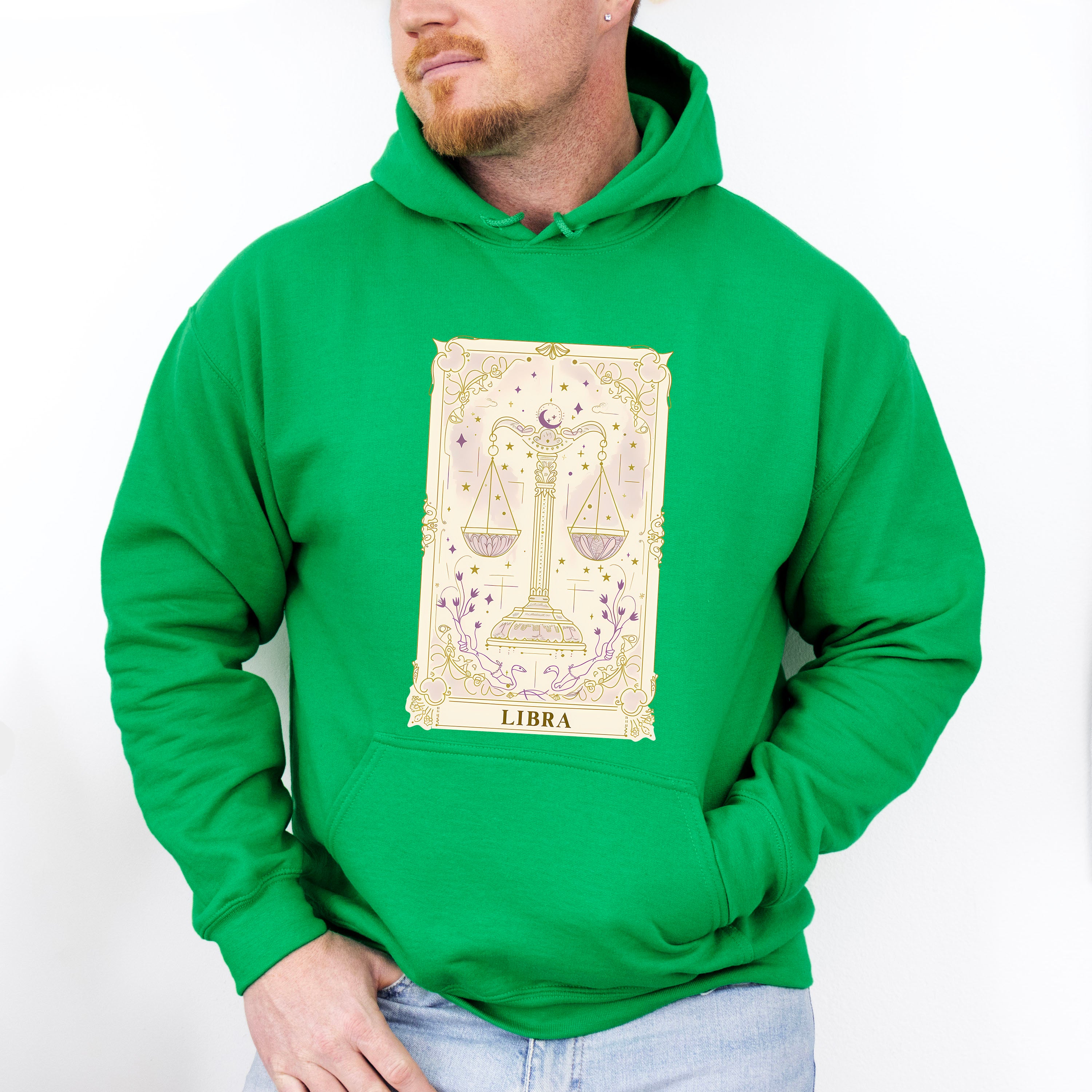 Libra Tarot Card - Zodiacs &amp; Horoscopes Unisex Crewneck T-Shirt Sweatshirt Hoodie