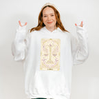 Libra Tarot Card - Zodiacs & Horoscopes Unisex Crewneck T-Shirt Sweatshirt Hoodie