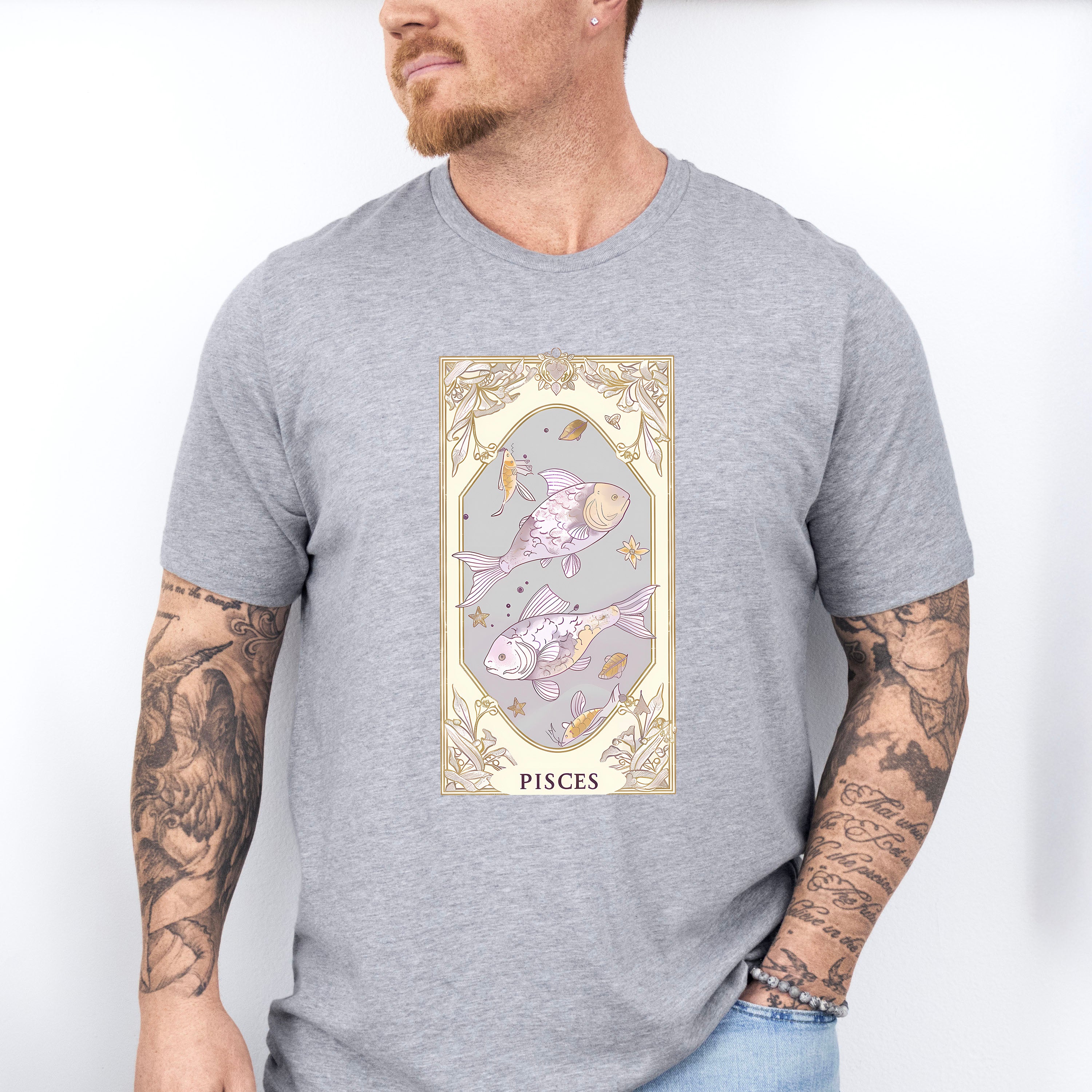 Pisces Tarot Card - Zodiacs &amp; Horoscopes Unisex Crewneck T-Shirt Sweatshirt Hoodie