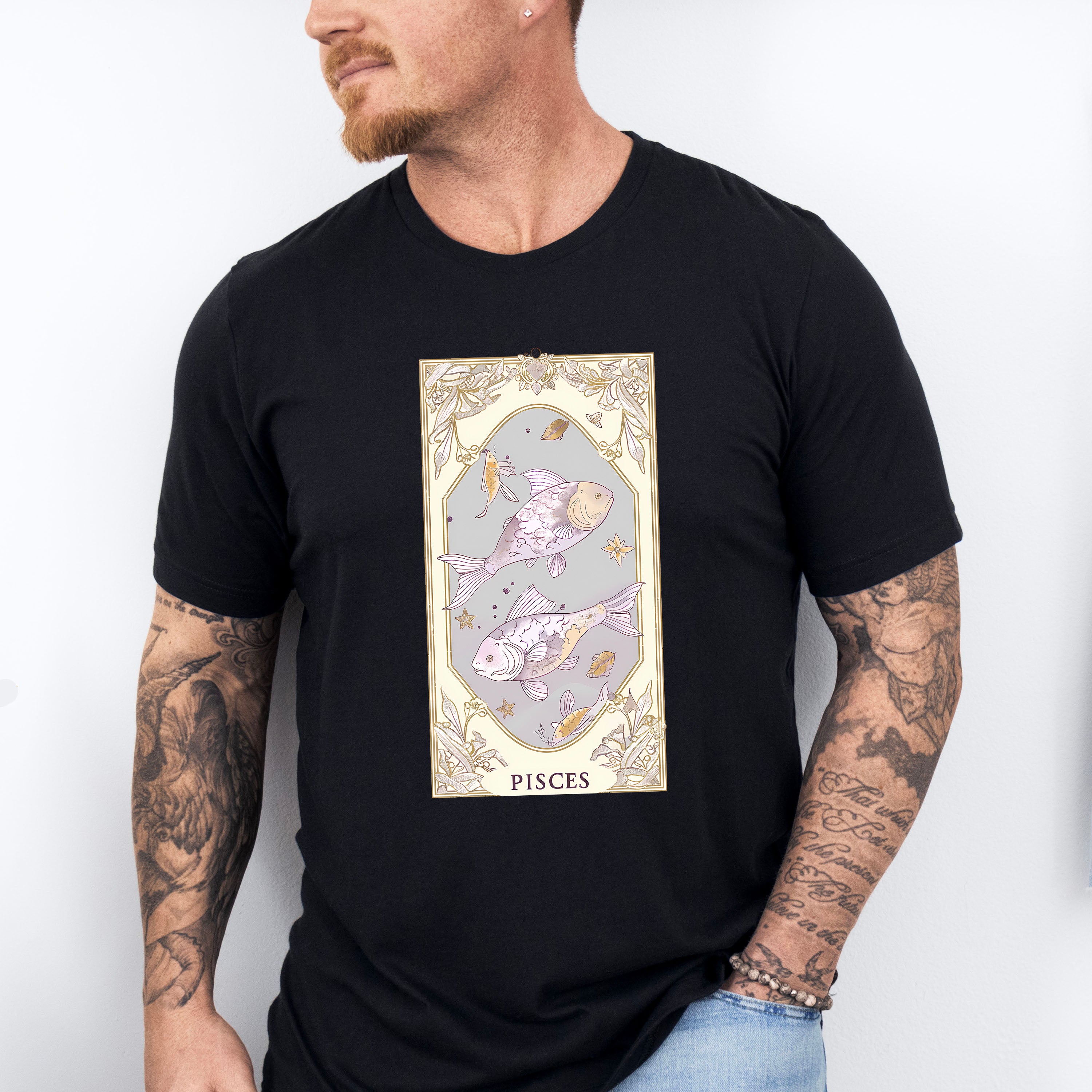 Pisces Tarot Card - Zodiacs &amp; Horoscopes Unisex Crewneck T-Shirt Sweatshirt Hoodie