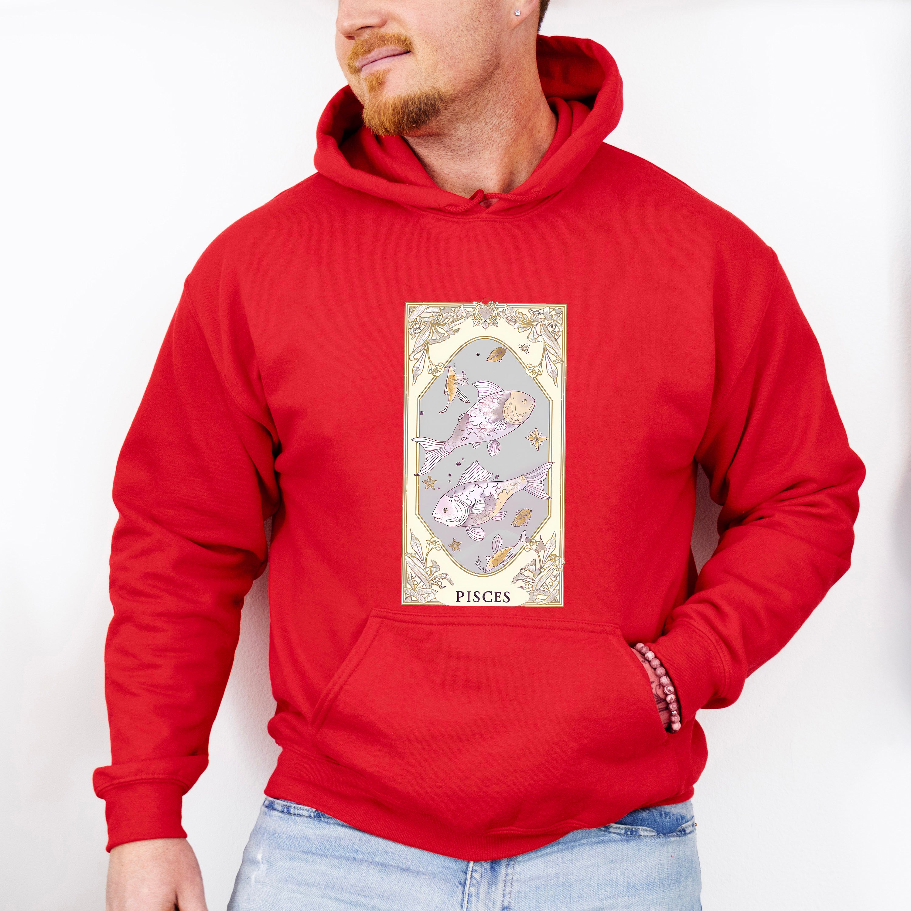 Pisces Tarot Card - Zodiacs &amp; Horoscopes Unisex Crewneck T-Shirt Sweatshirt Hoodie