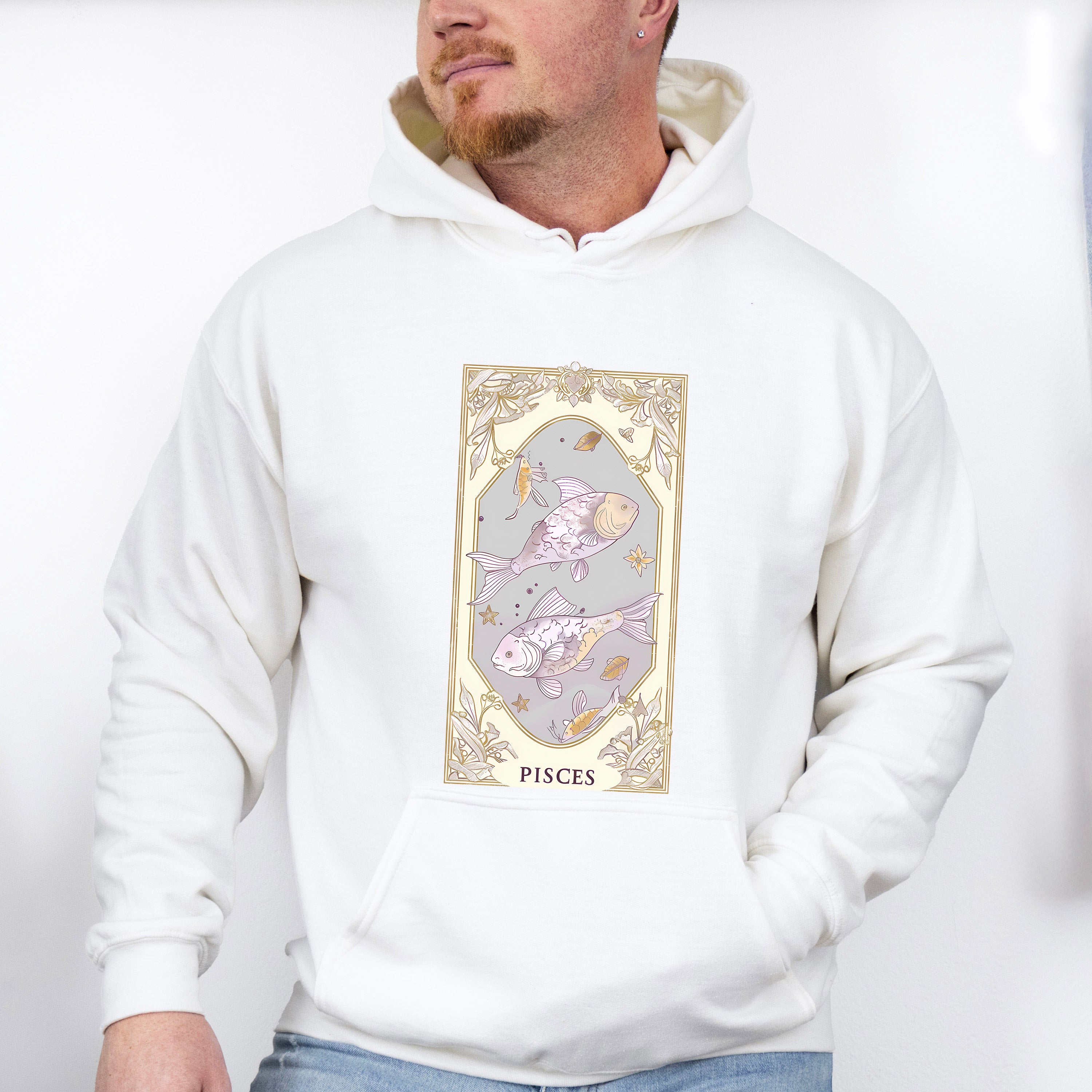 Pisces Tarot Card - Zodiacs &amp; Horoscopes Unisex Crewneck T-Shirt Sweatshirt Hoodie