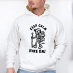 Keep Calm and Hike On Design - Hiking Unisex Crewneck T-Shirt Sweatshirt Hoodie
