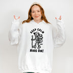 Keep Calm and Hike On Design - Hiking Unisex Crewneck T-Shirt Sweatshirt Hoodie