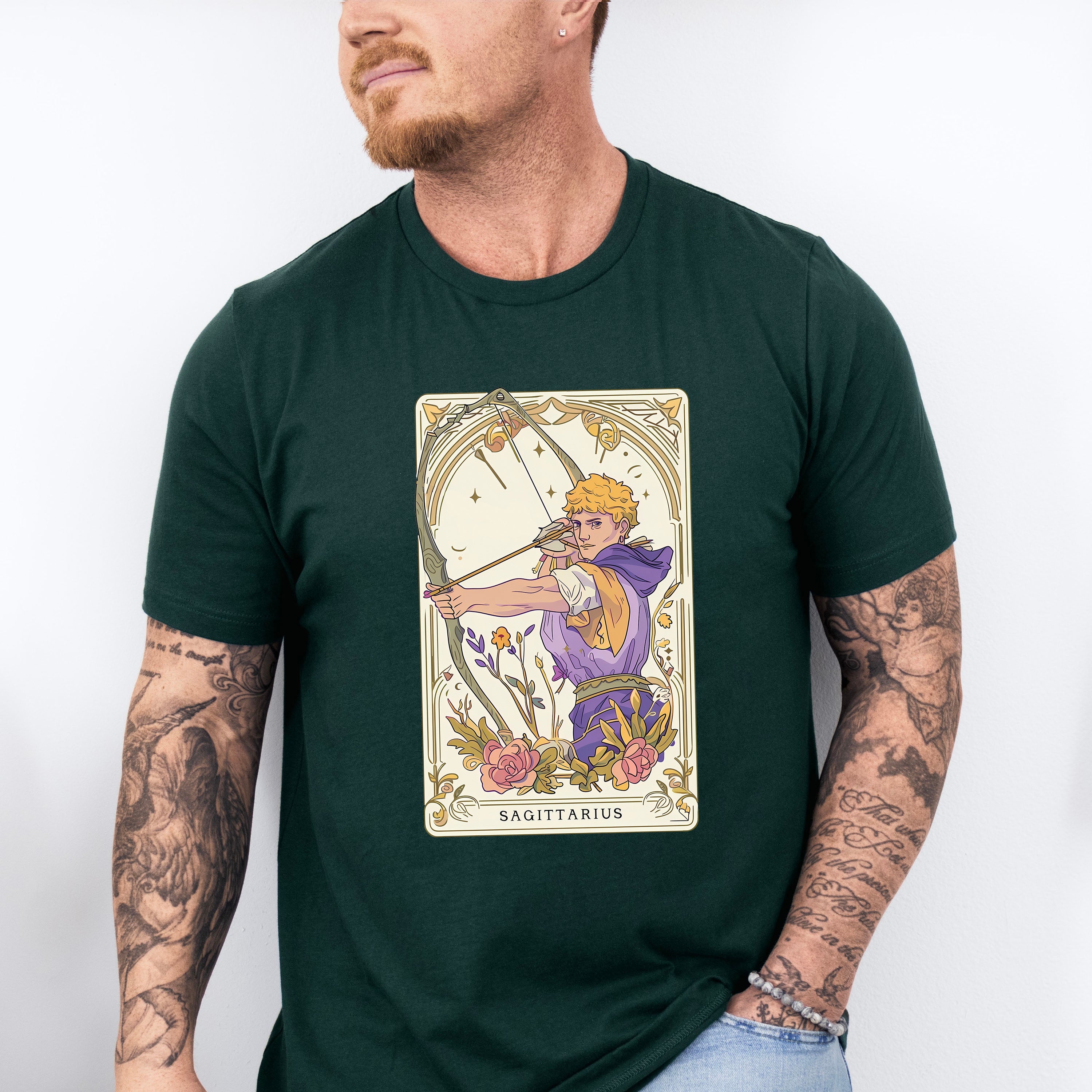 Sagittarius Tarot Card - Zodiacs &amp; Horoscopes Unisex Crewneck T-Shirt Sweatshirt Hoodie