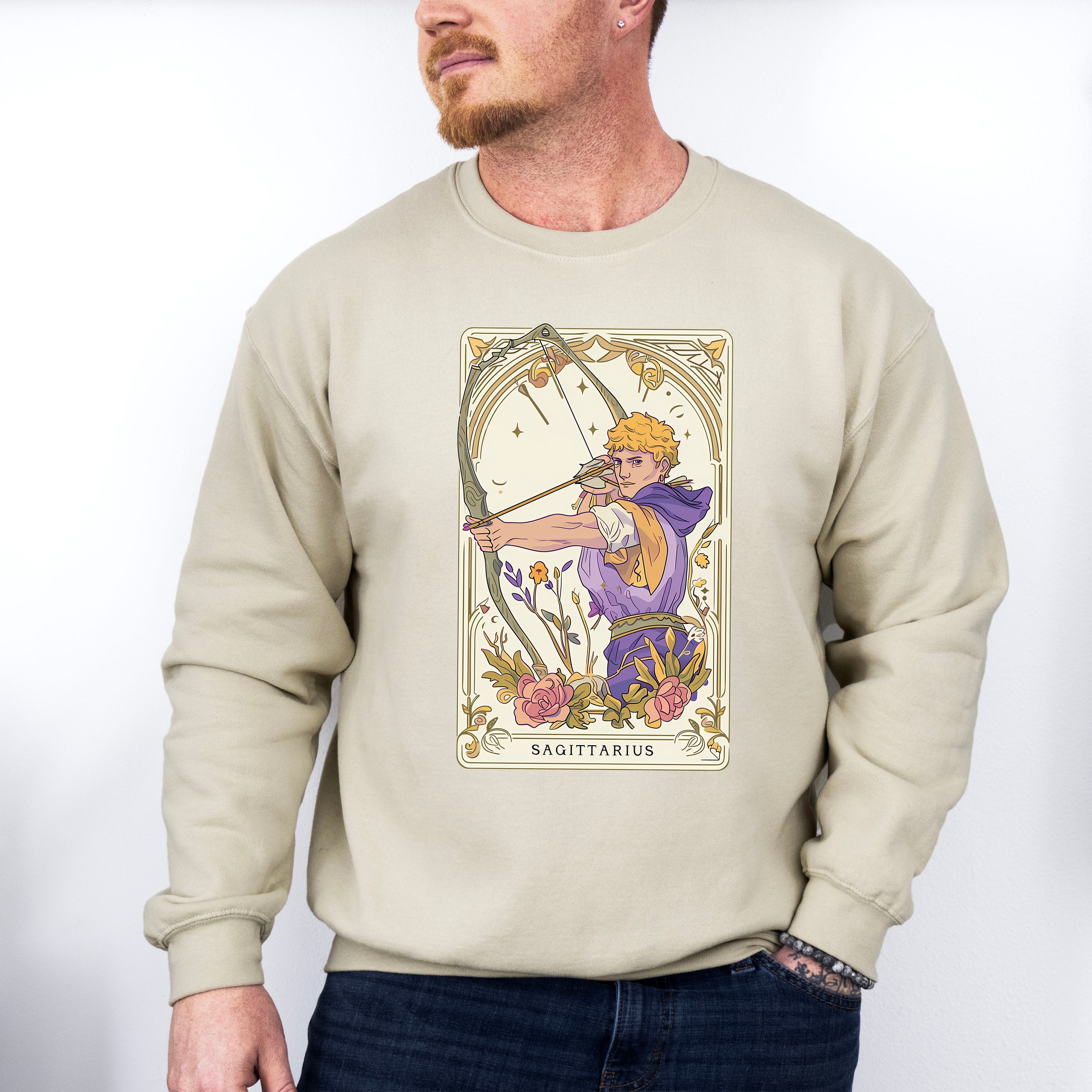 Sagittarius Tarot Card - Zodiacs &amp; Horoscopes Unisex Crewneck T-Shirt Sweatshirt Hoodie