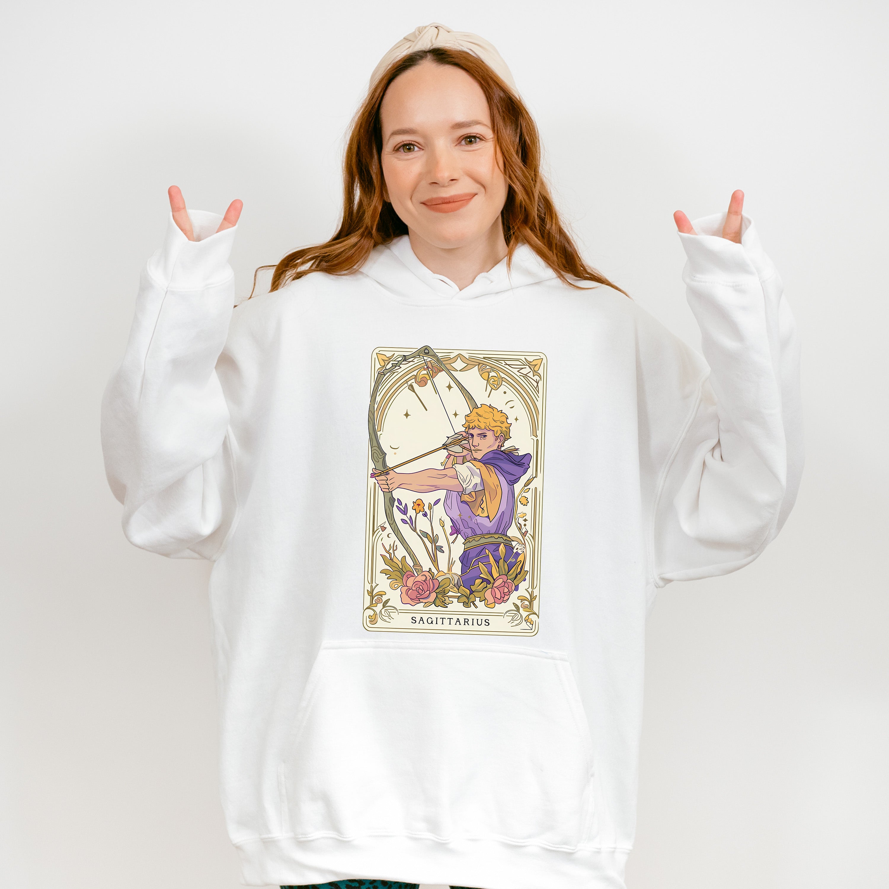 Sagittarius Tarot Card - Zodiacs &amp; Horoscopes Unisex Crewneck T-Shirt Sweatshirt Hoodie