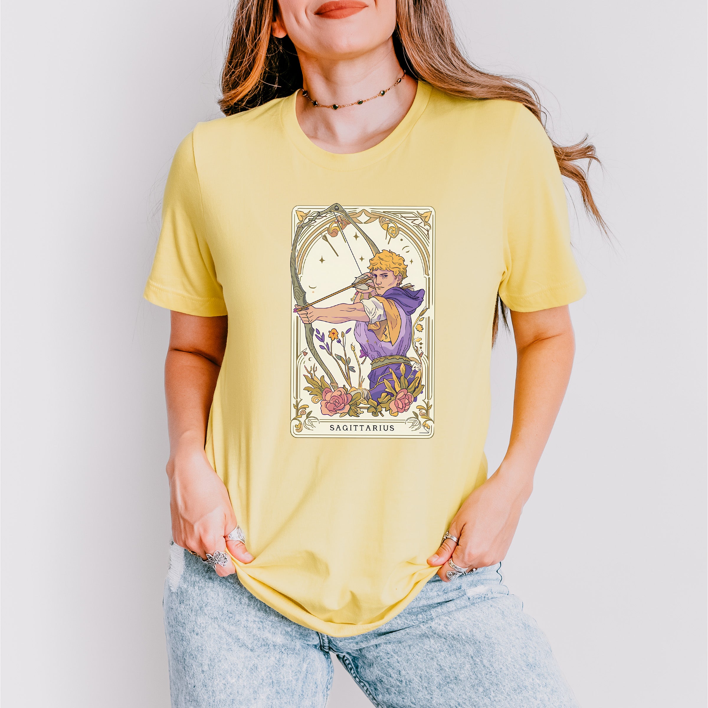 Sagittarius Tarot Card - Zodiacs &amp; Horoscopes Unisex Crewneck T-Shirt Sweatshirt Hoodie