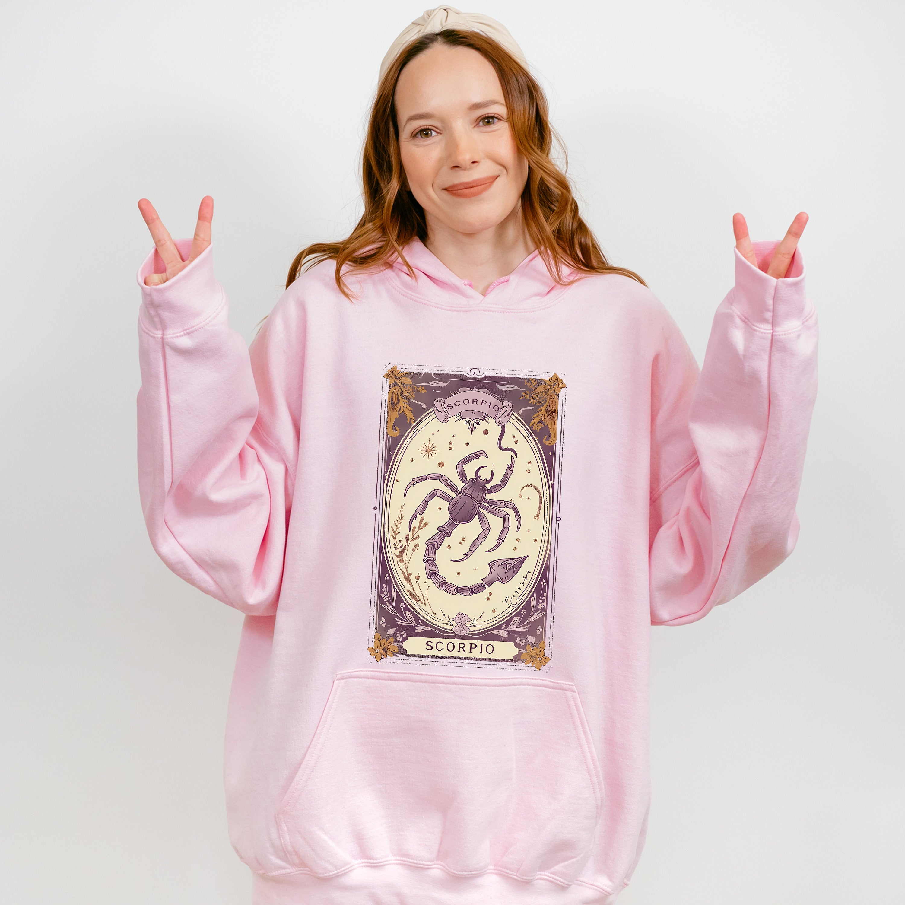 Scorpio Tarot Card - Zodiacs &amp; Horoscopes Unisex Crewneck T-Shirt Sweatshirt Hoodie