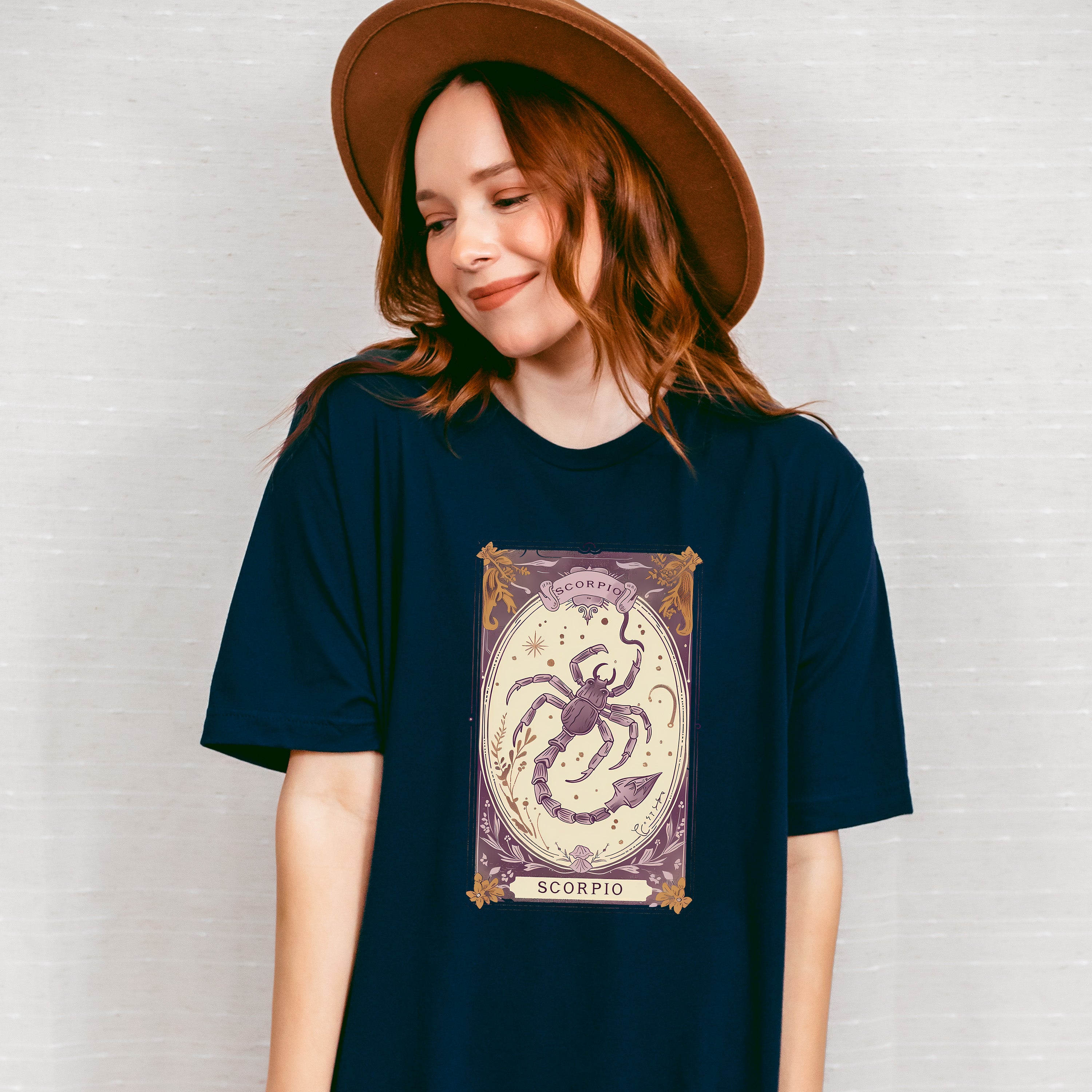 Scorpio Tarot Card - Zodiacs &amp; Horoscopes Unisex Crewneck T-Shirt Sweatshirt Hoodie