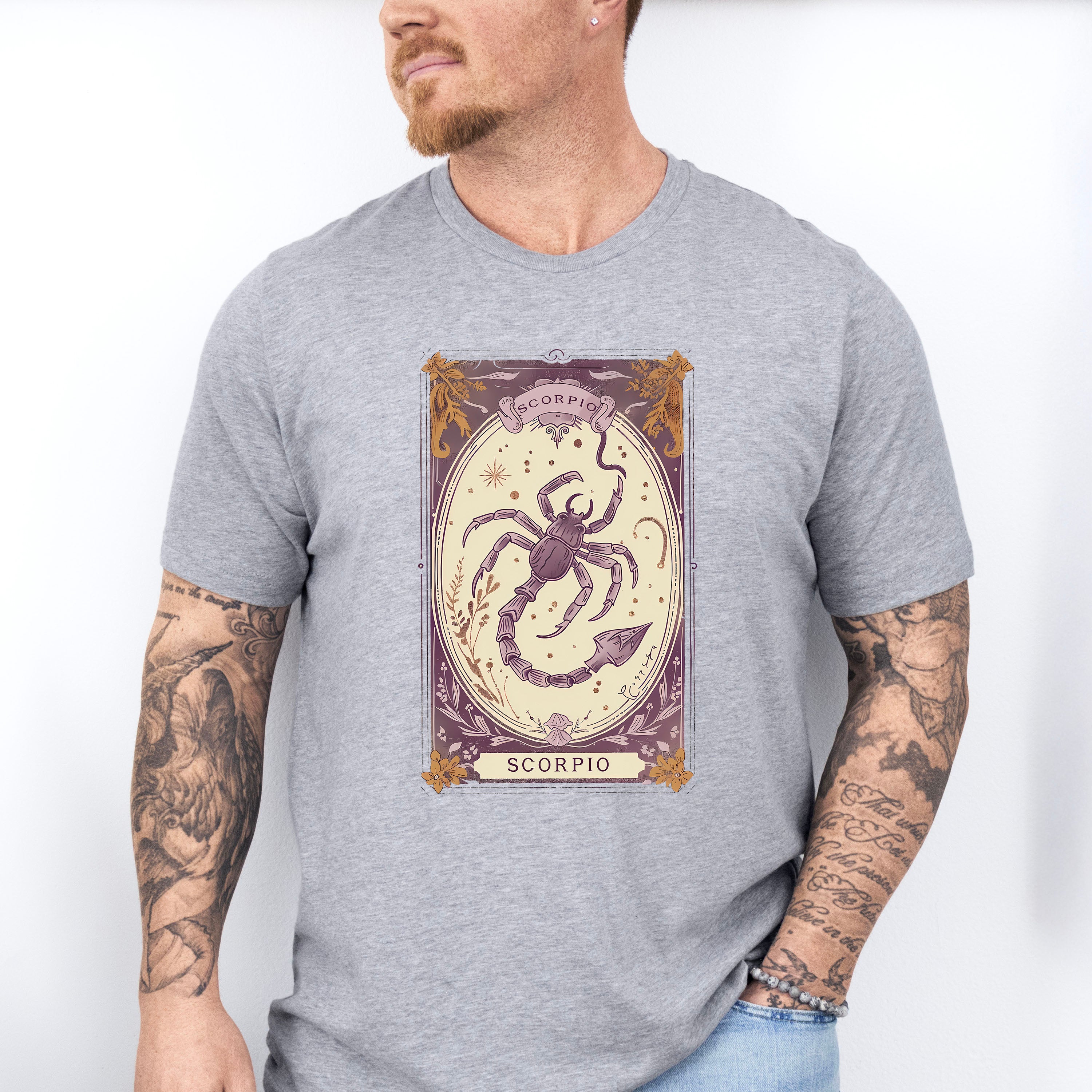 Scorpio Tarot Card - Zodiacs &amp; Horoscopes Unisex Crewneck T-Shirt Sweatshirt Hoodie