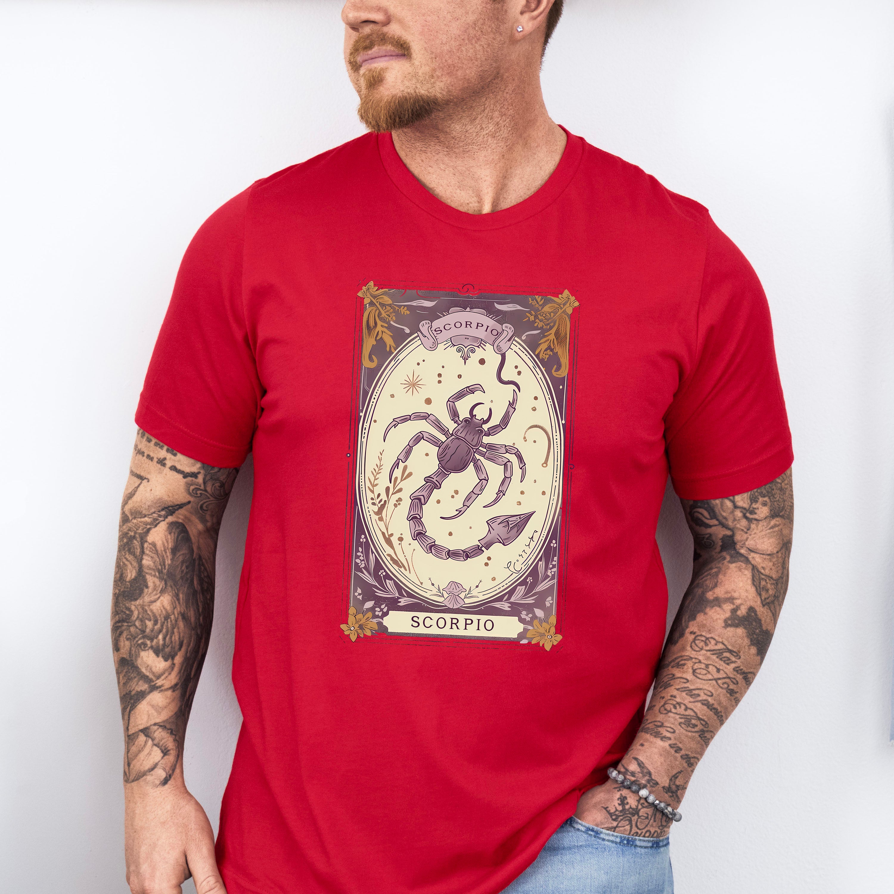 Scorpio Tarot Card - Zodiacs &amp; Horoscopes Unisex Crewneck T-Shirt Sweatshirt Hoodie